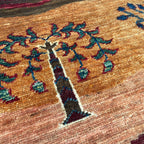 Afghan Fine Gabbeh Rug 'Village Scene'
