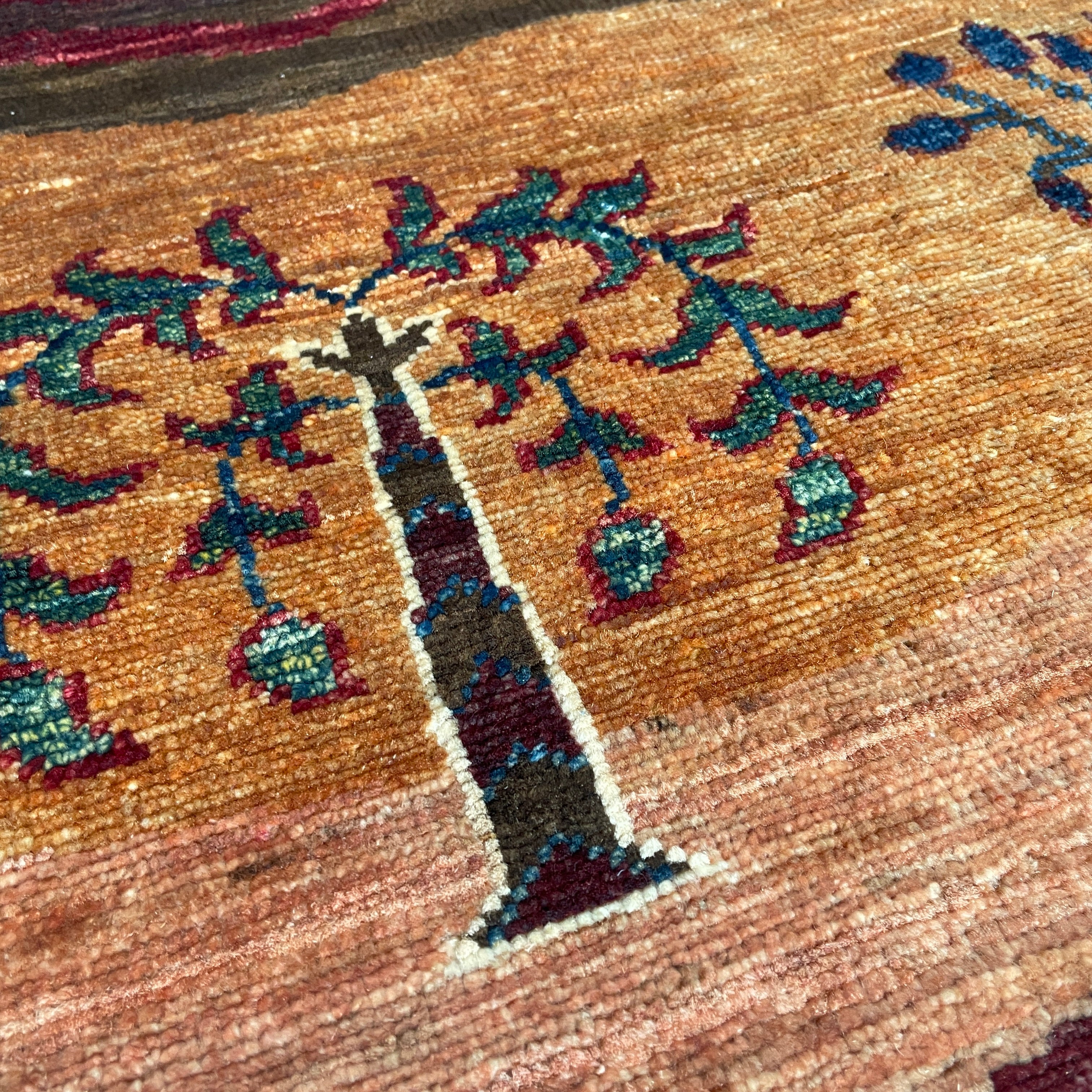 Afghan Fine Gabbeh Rug 'Village Scene'