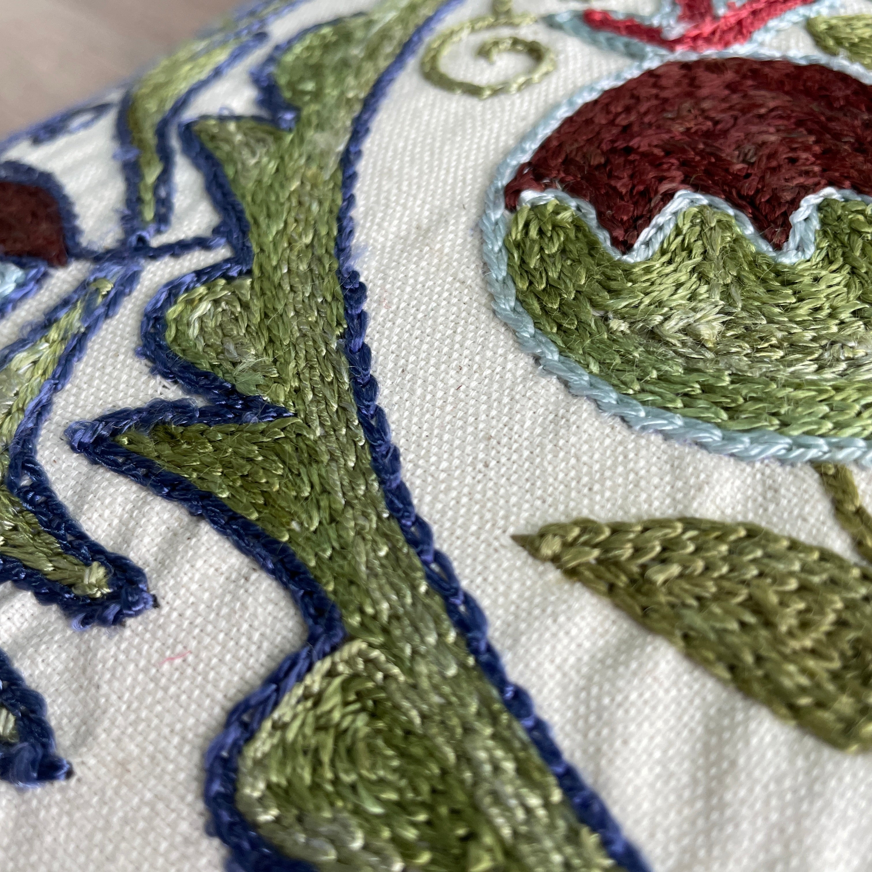 Uzbek Suzani Cushion Cover