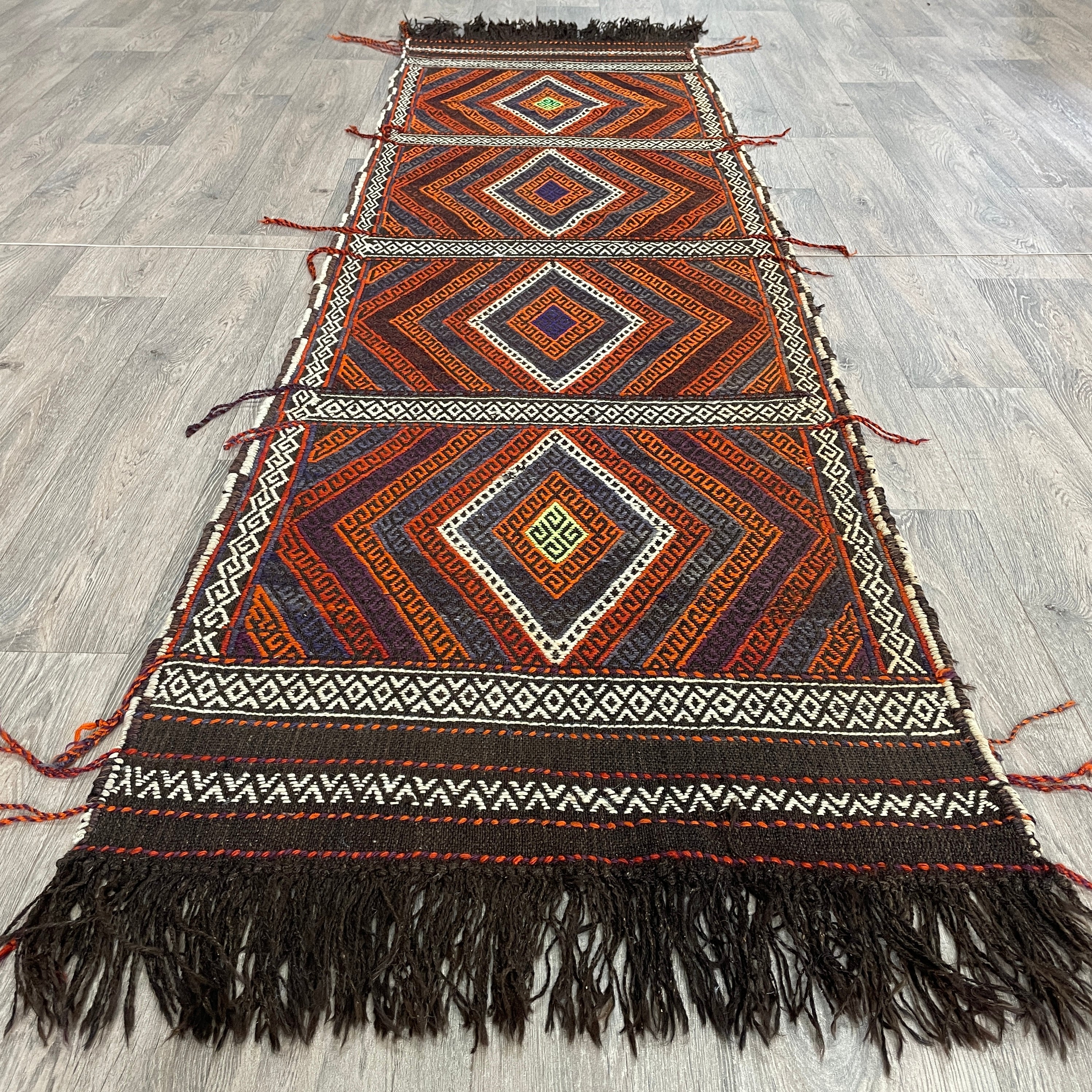 Afghan Soumak Kilim Runner