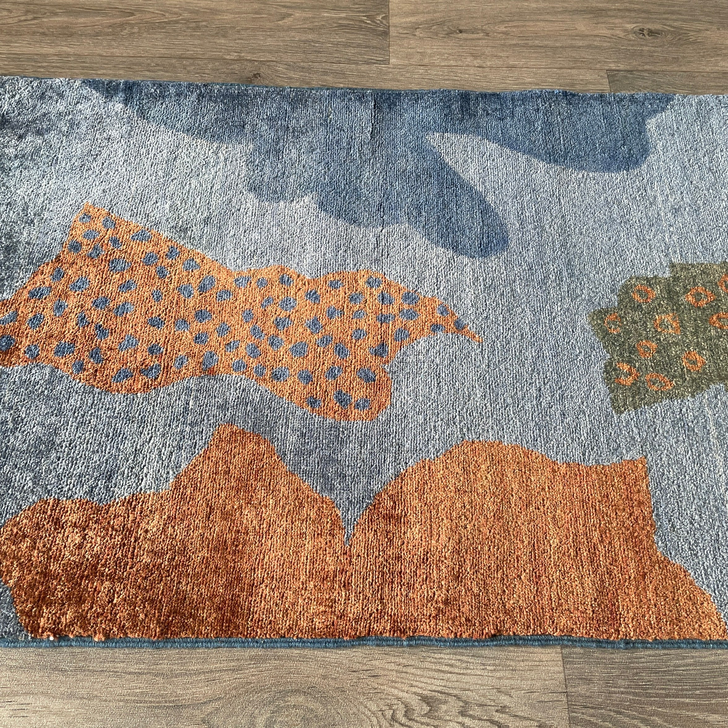 95 x 63 cm | Afghan Contemporary Small Rug