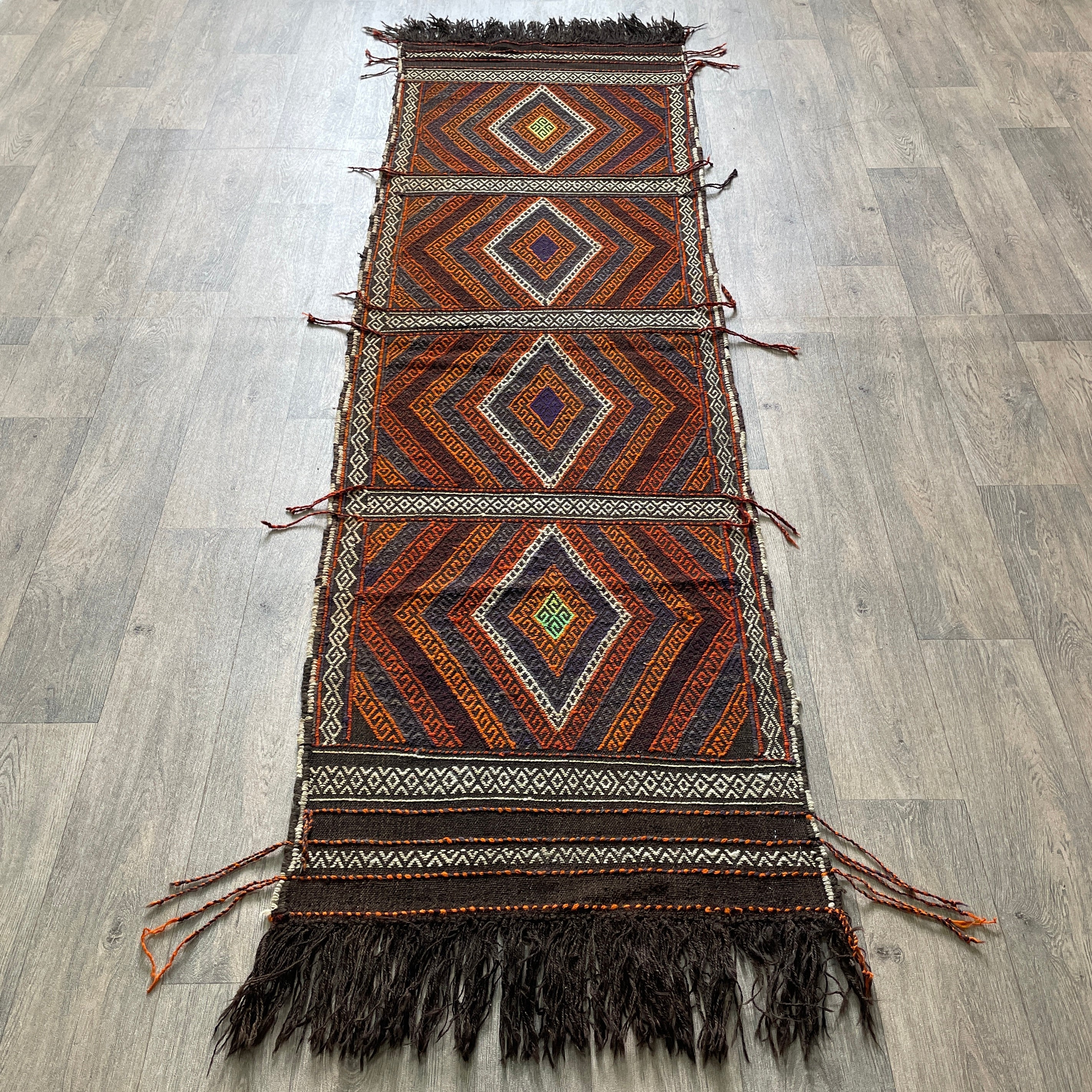 Afghan Soumak Kilim Runner