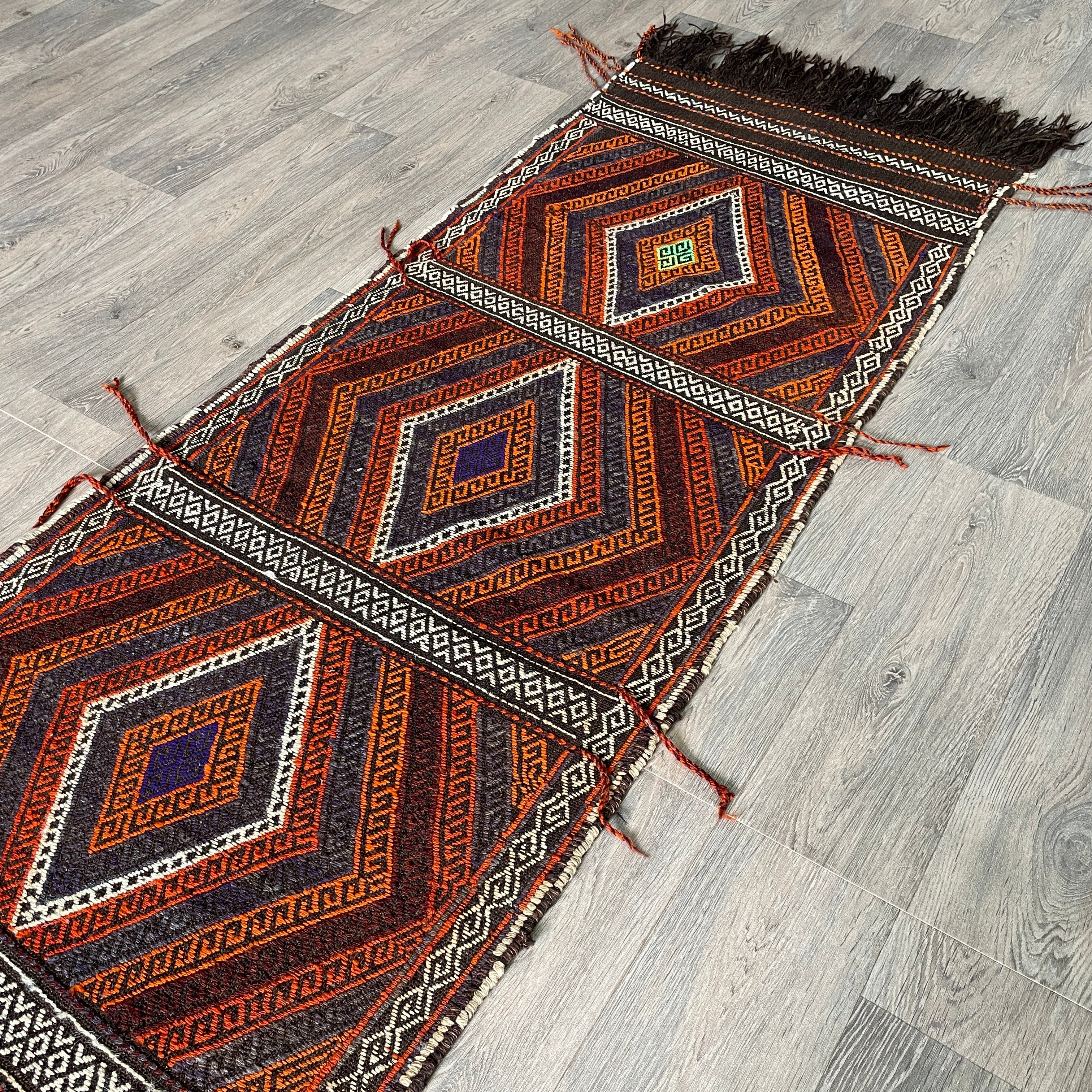 Afghan Soumak Kilim Runner