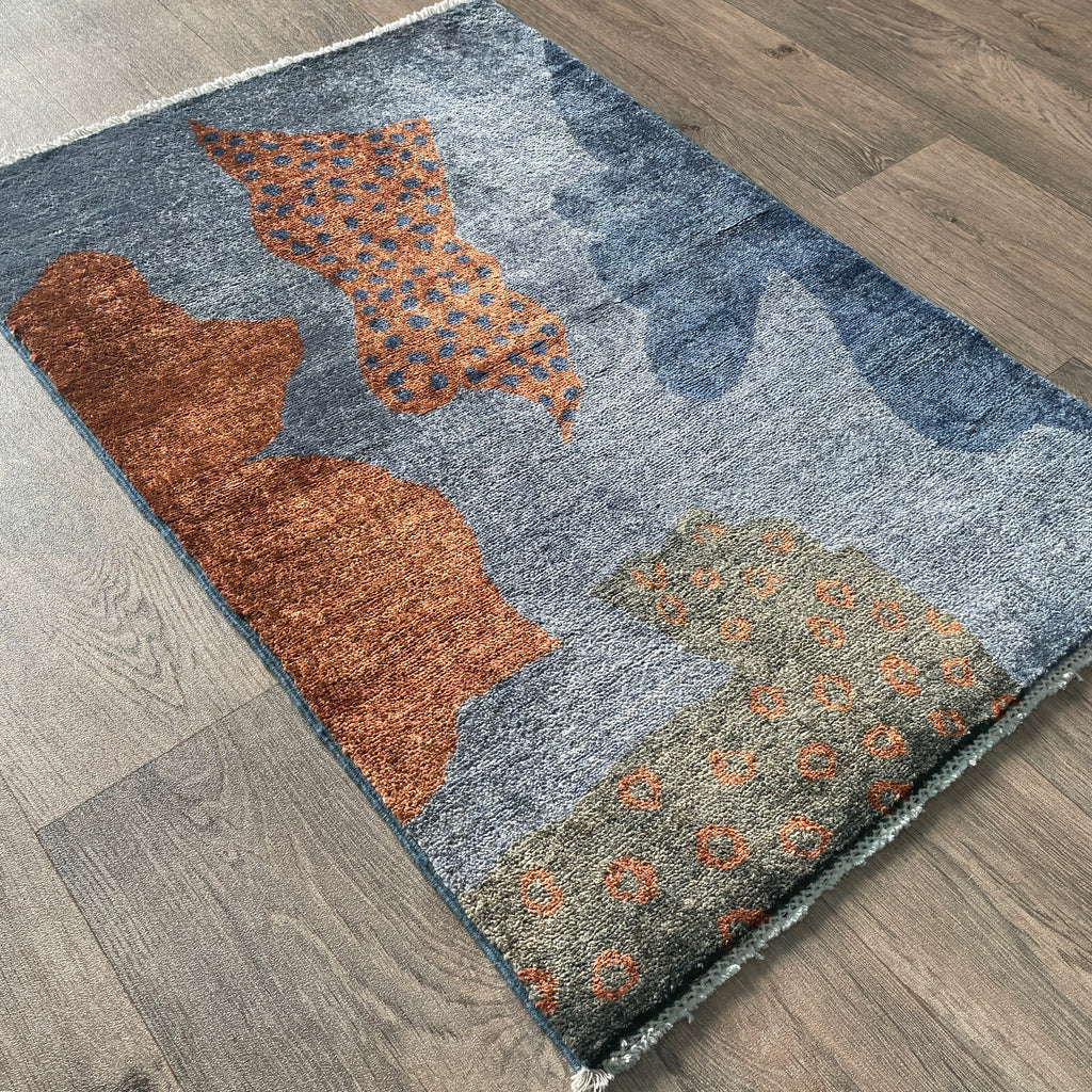 95 x 63 cm | Afghan Contemporary Small Rug