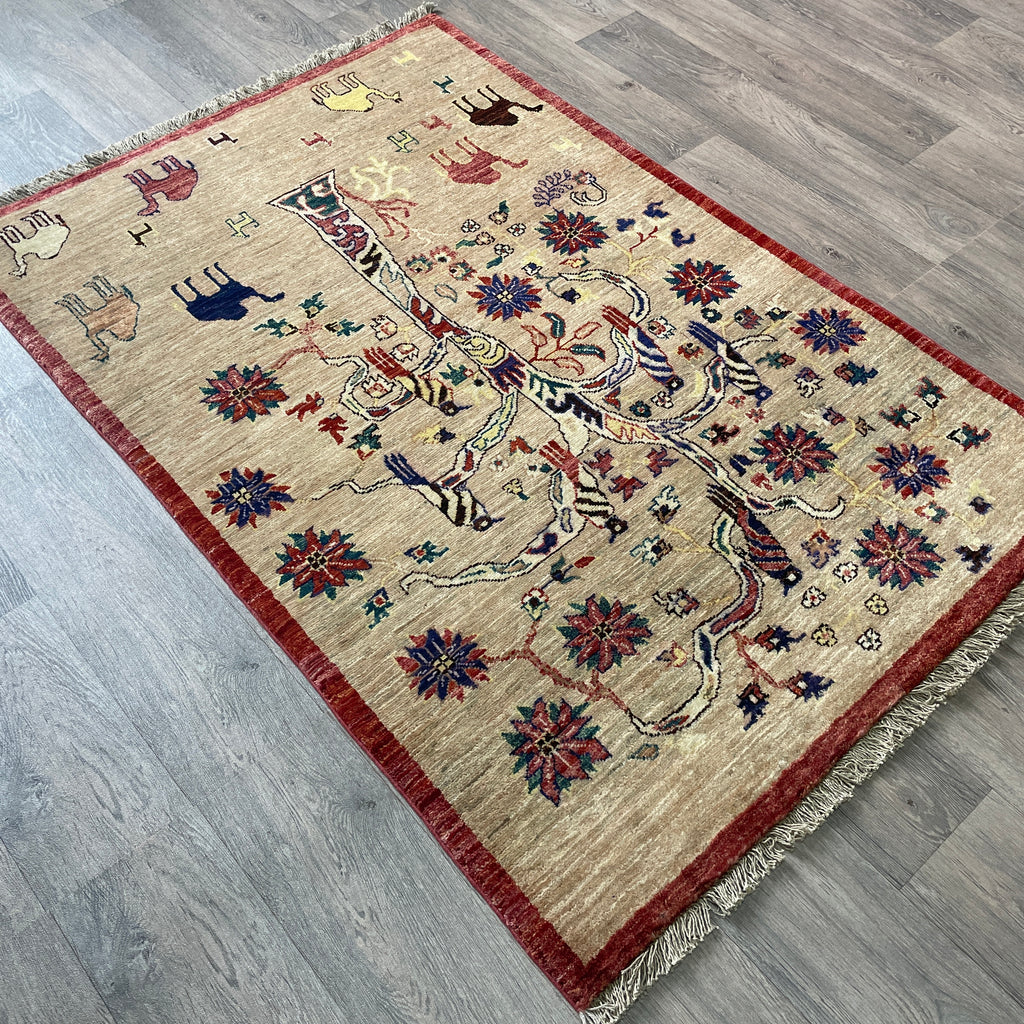 Afghan Fine Gabbeh Rug 'Tree of Life'