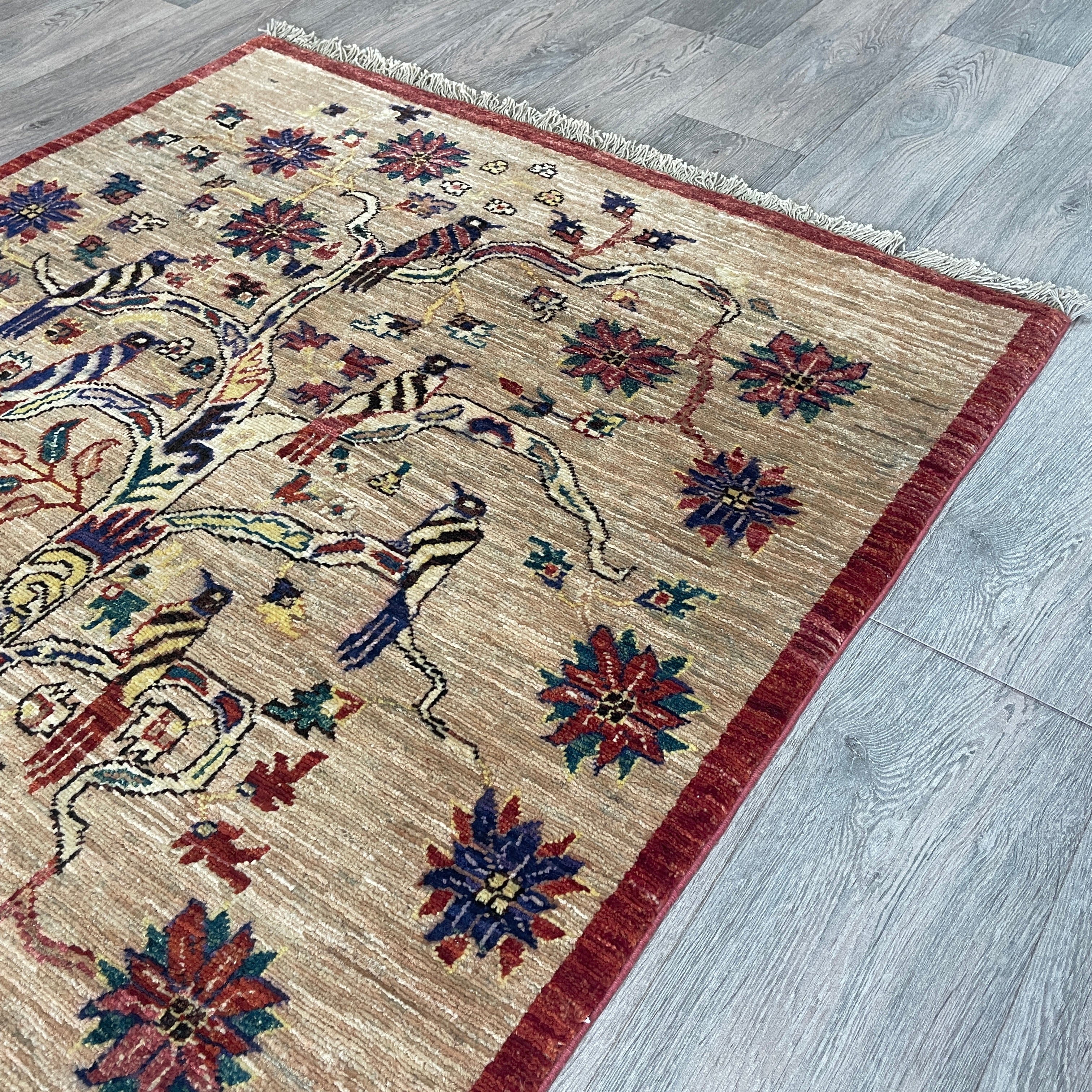 Afghan Fine Gabbeh Rug 'Tree of Life'