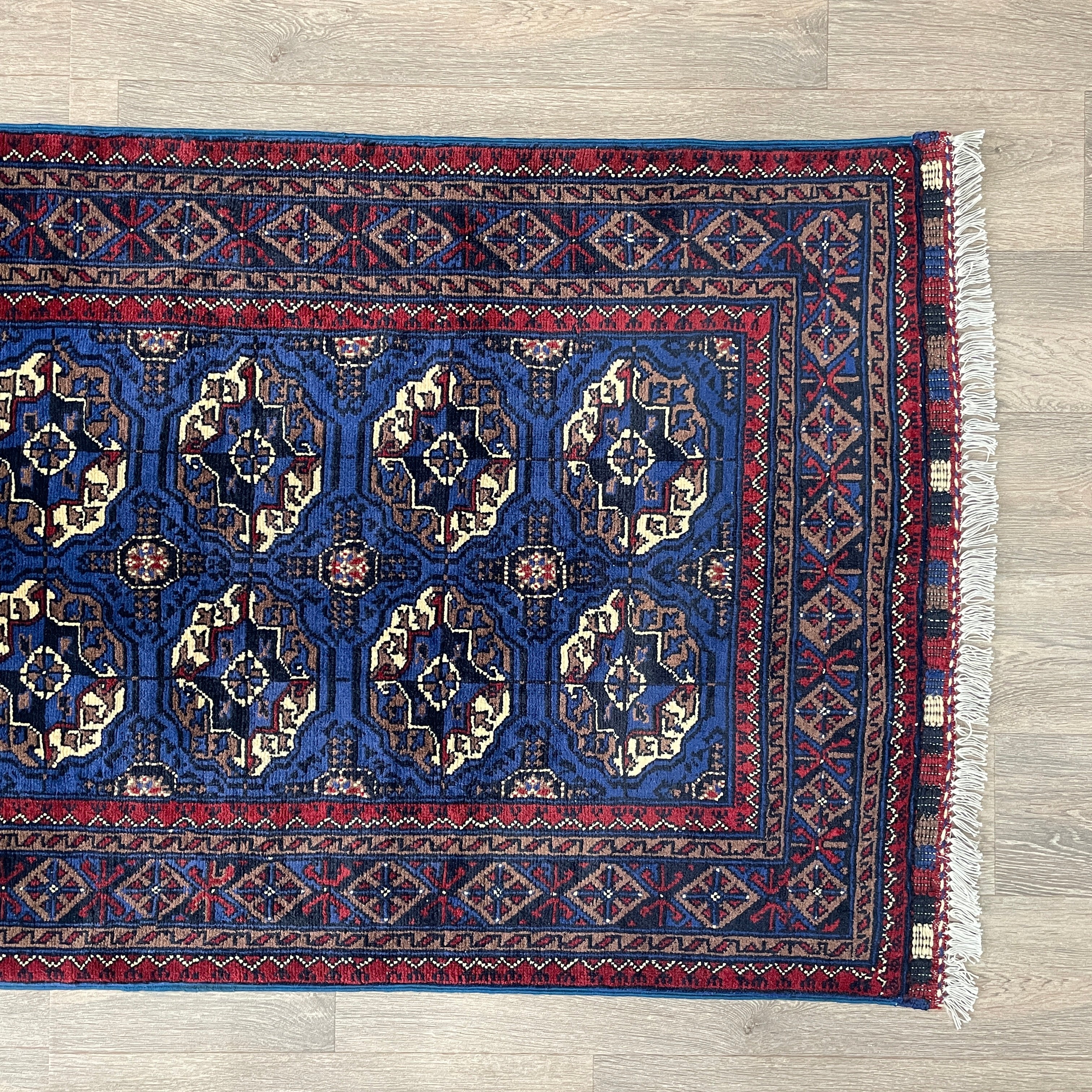 Fine Turkmen Tekke Runner (Merino Wool)