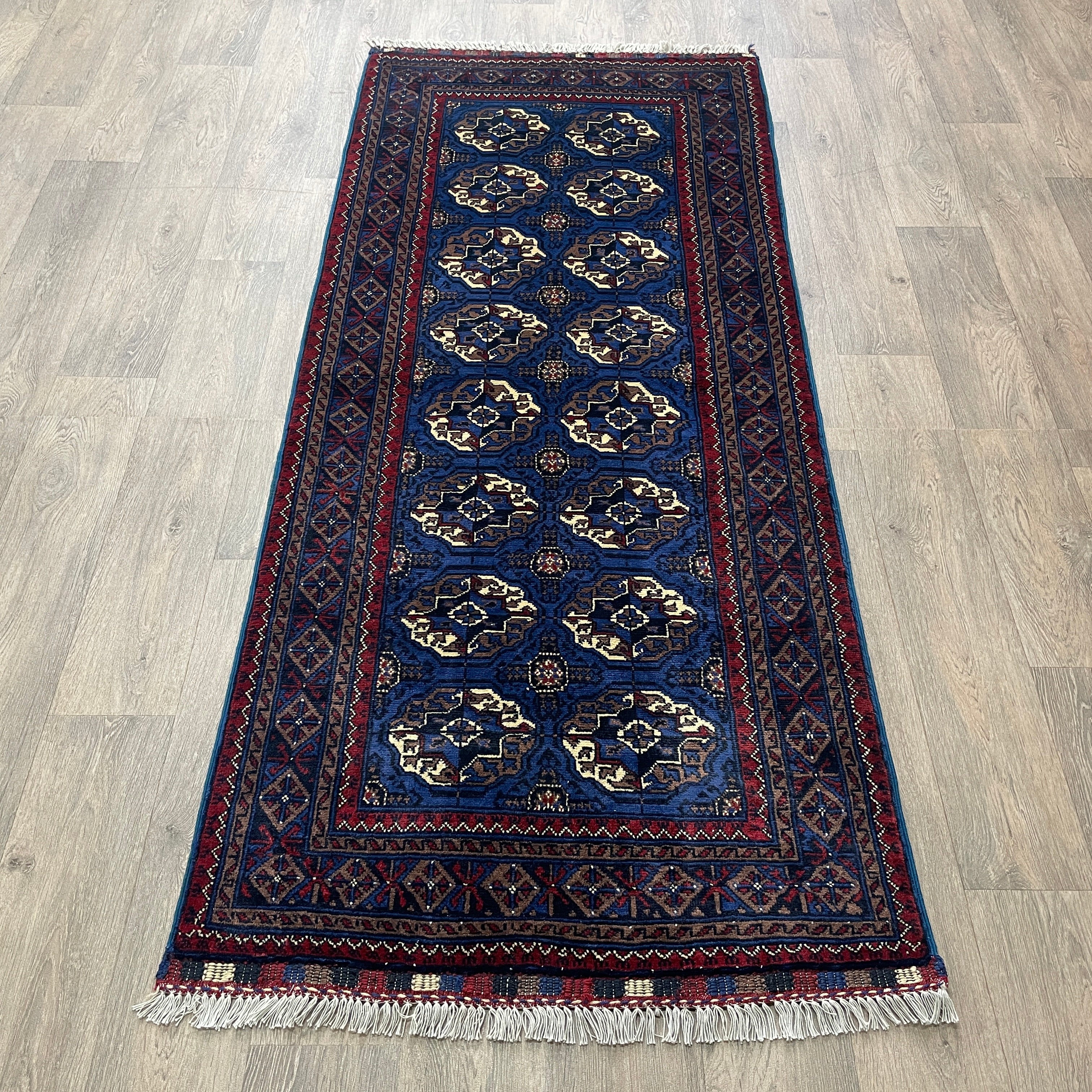 Fine Turkmen Tekke Runner (Merino Wool)