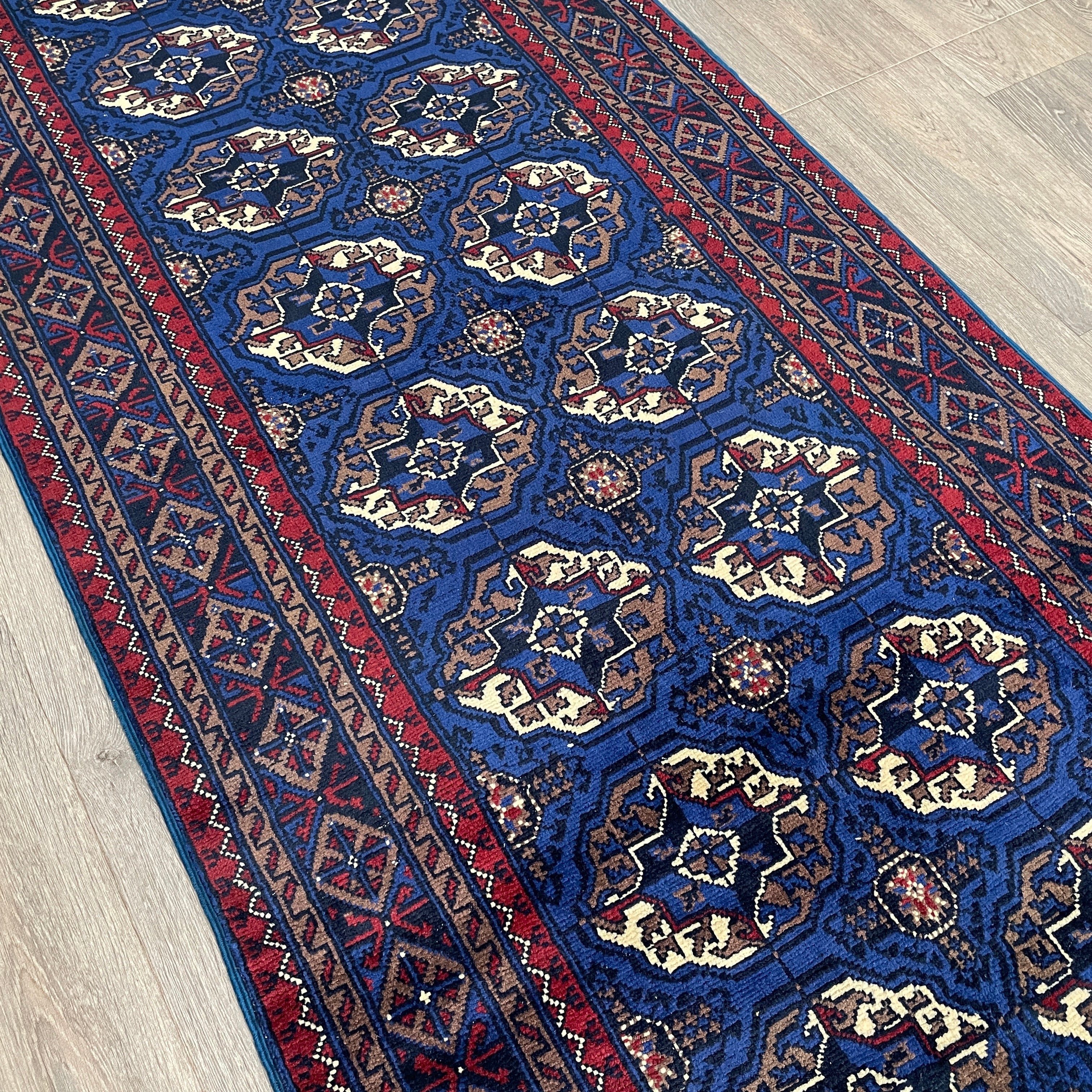Fine Turkmen Tekke Runner (Merino Wool)