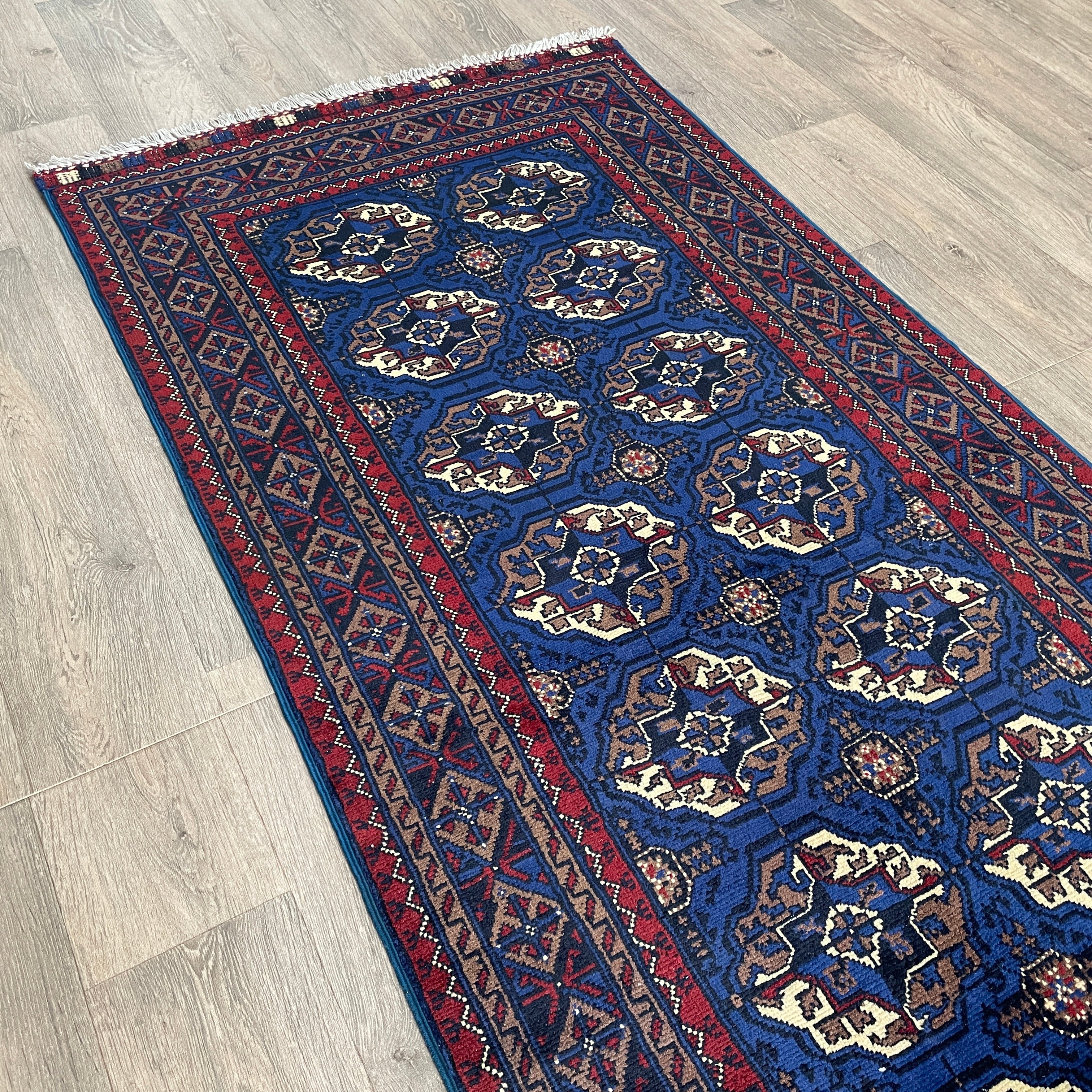 Fine Turkmen Tekke Runner (Merino Wool)