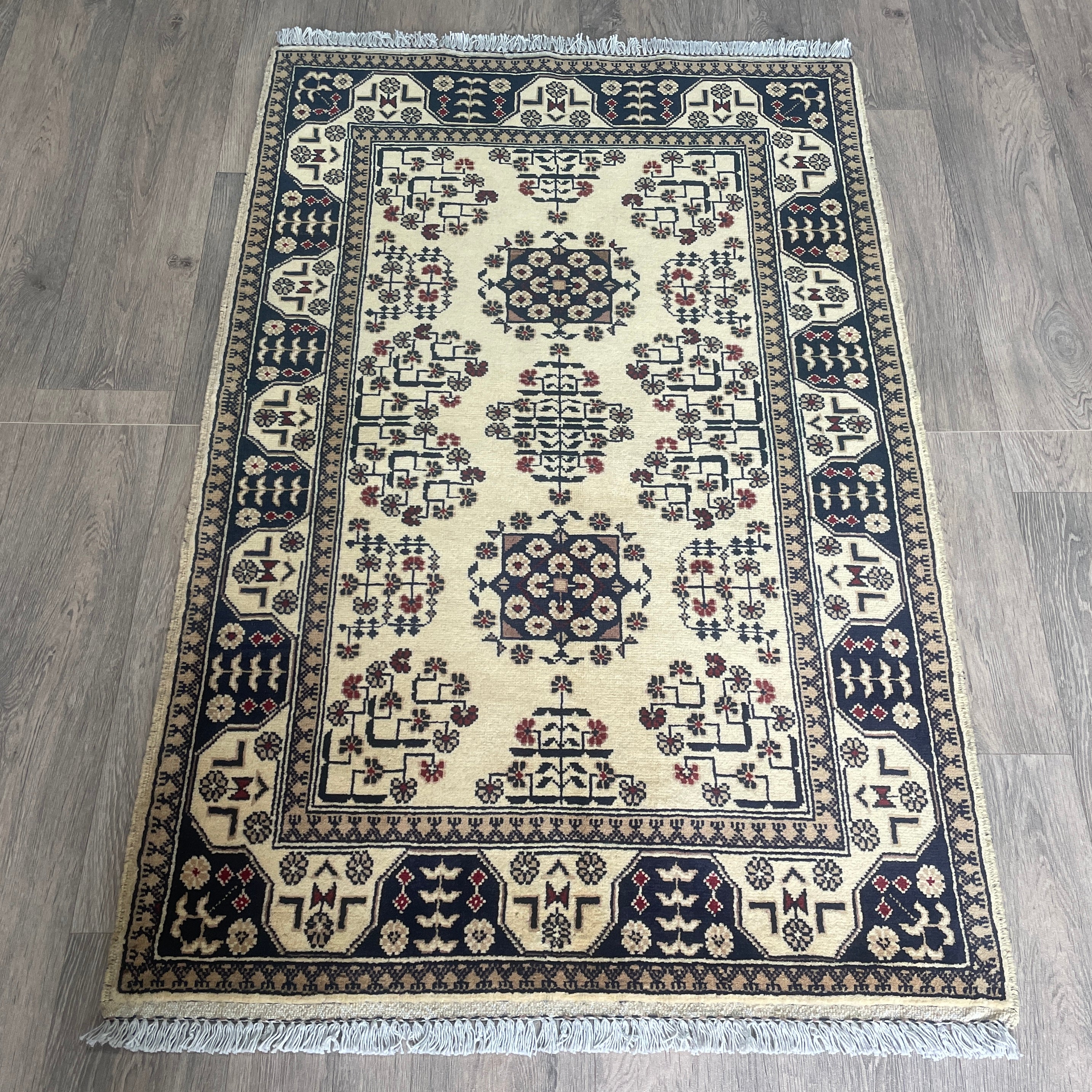Fine Afghan Khal Muhammadi Rug (Merino Wool)