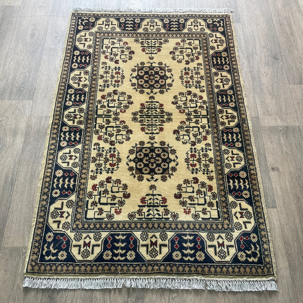 Fine Afghan Khal Muhammadi Rug (Merino Wool)