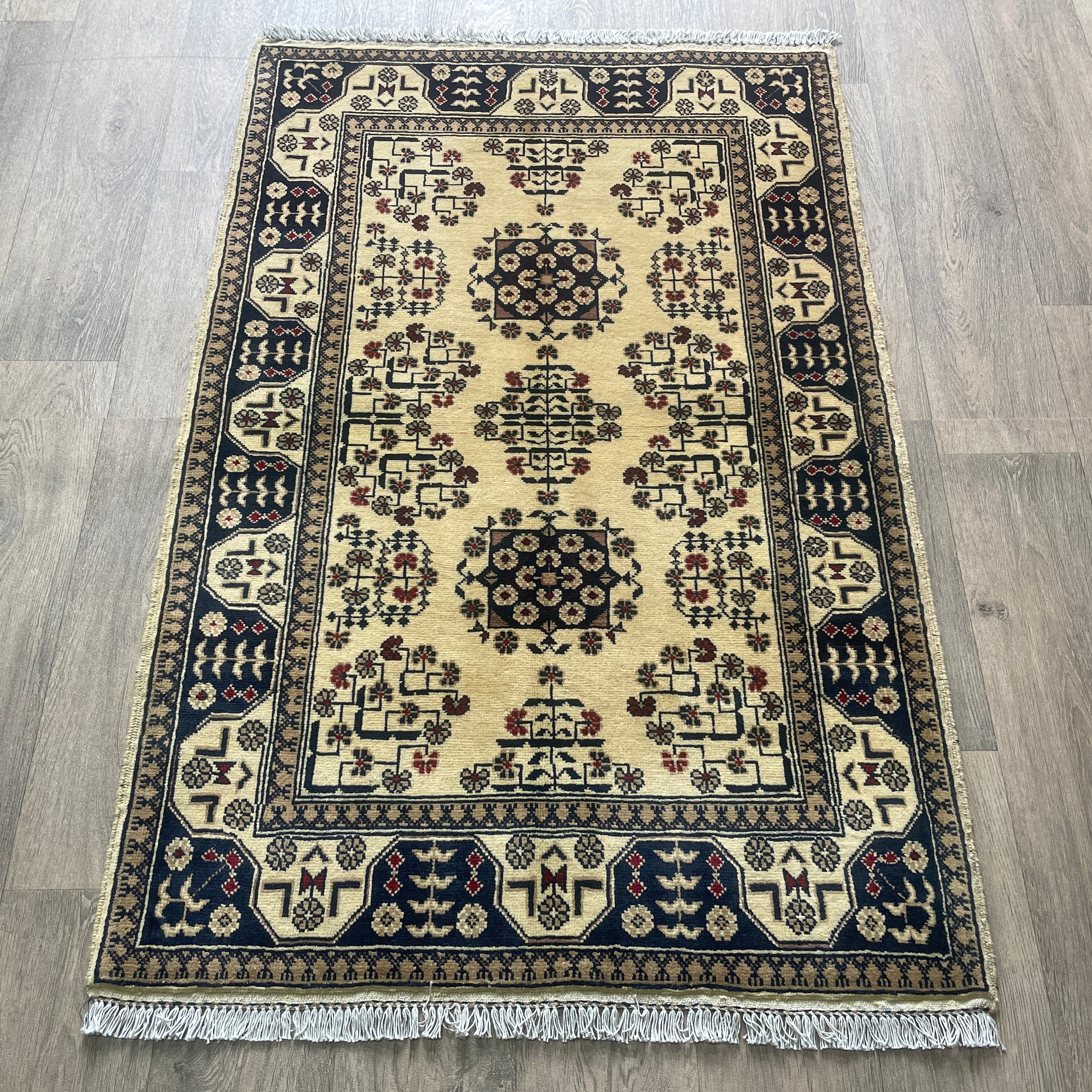 Fine Afghan Khal Muhammadi Rug (Merino Wool)