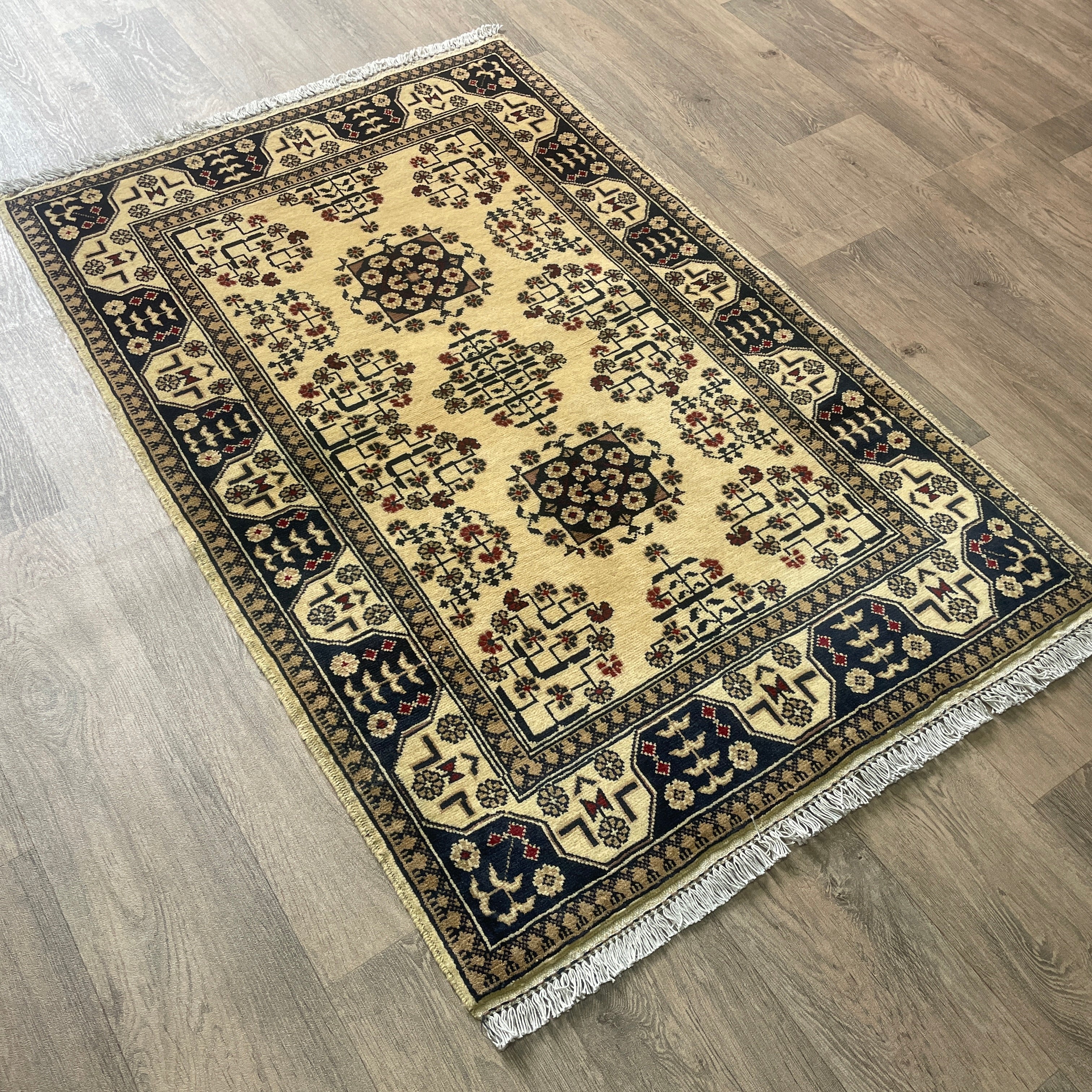 Fine Afghan Khal Muhammadi Rug (Merino Wool)