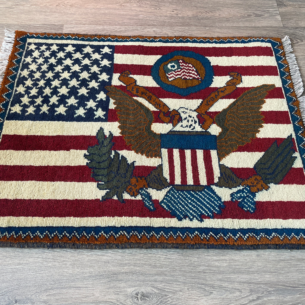 Afghan US War Rug 'The Great Seal'