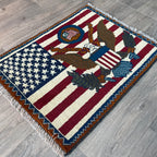 Afghan US War Rug 'The Great Seal'
