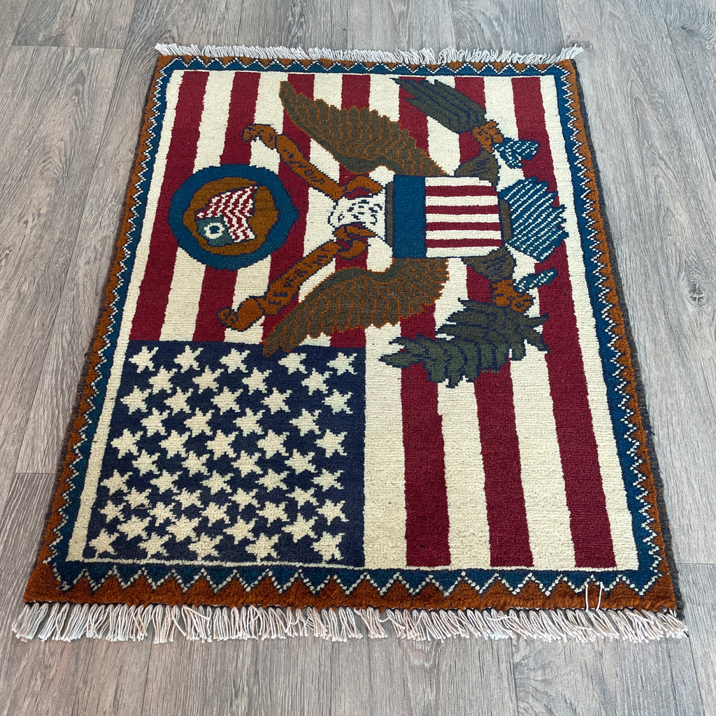 Afghan US War Rug 'The Great Seal'