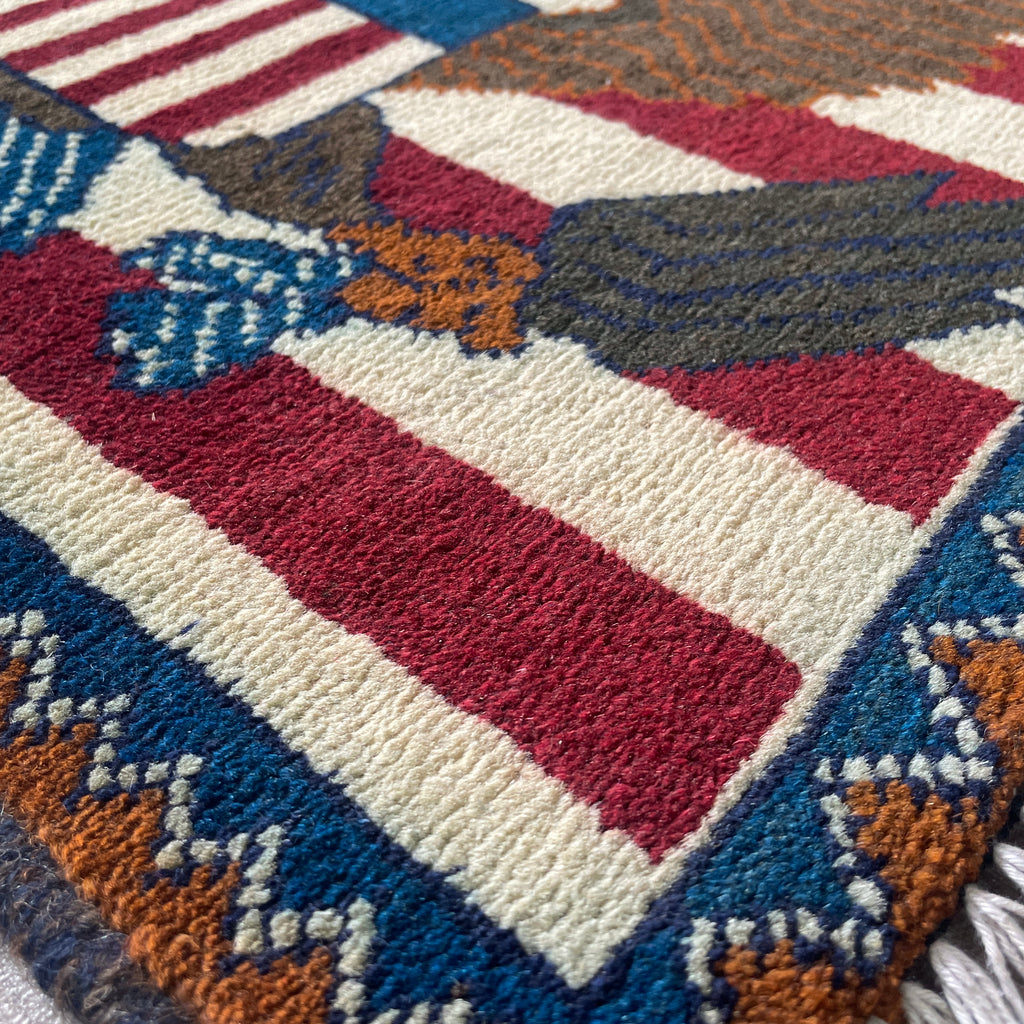 Afghan US War Rug 'The Great Seal'