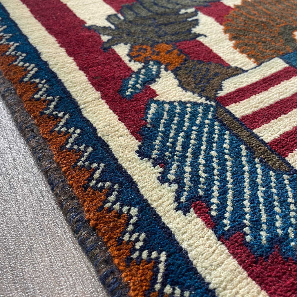 Afghan US War Rug 'The Great Seal'