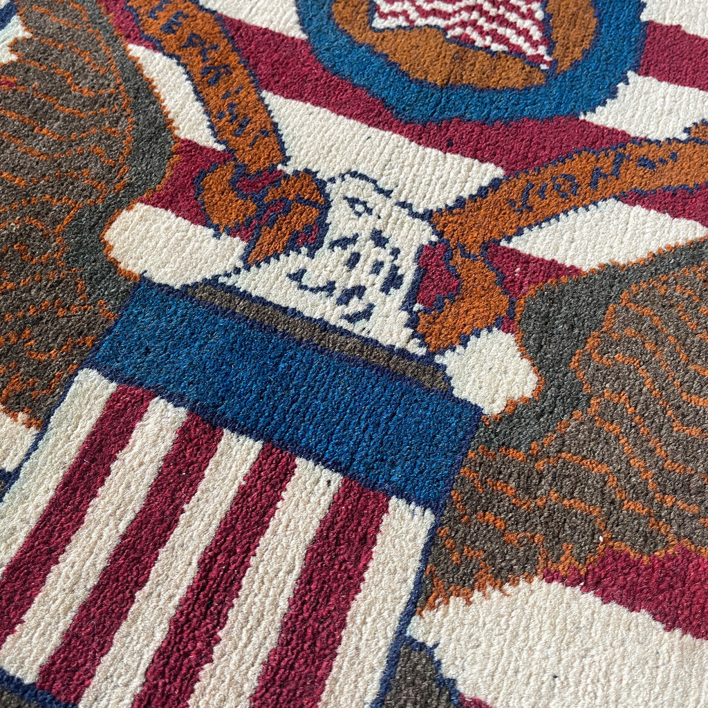 Afghan US War Rug 'The Great Seal'