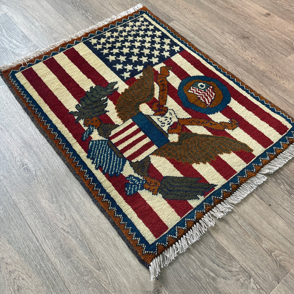 Afghan US War Rug 'The Great Seal'