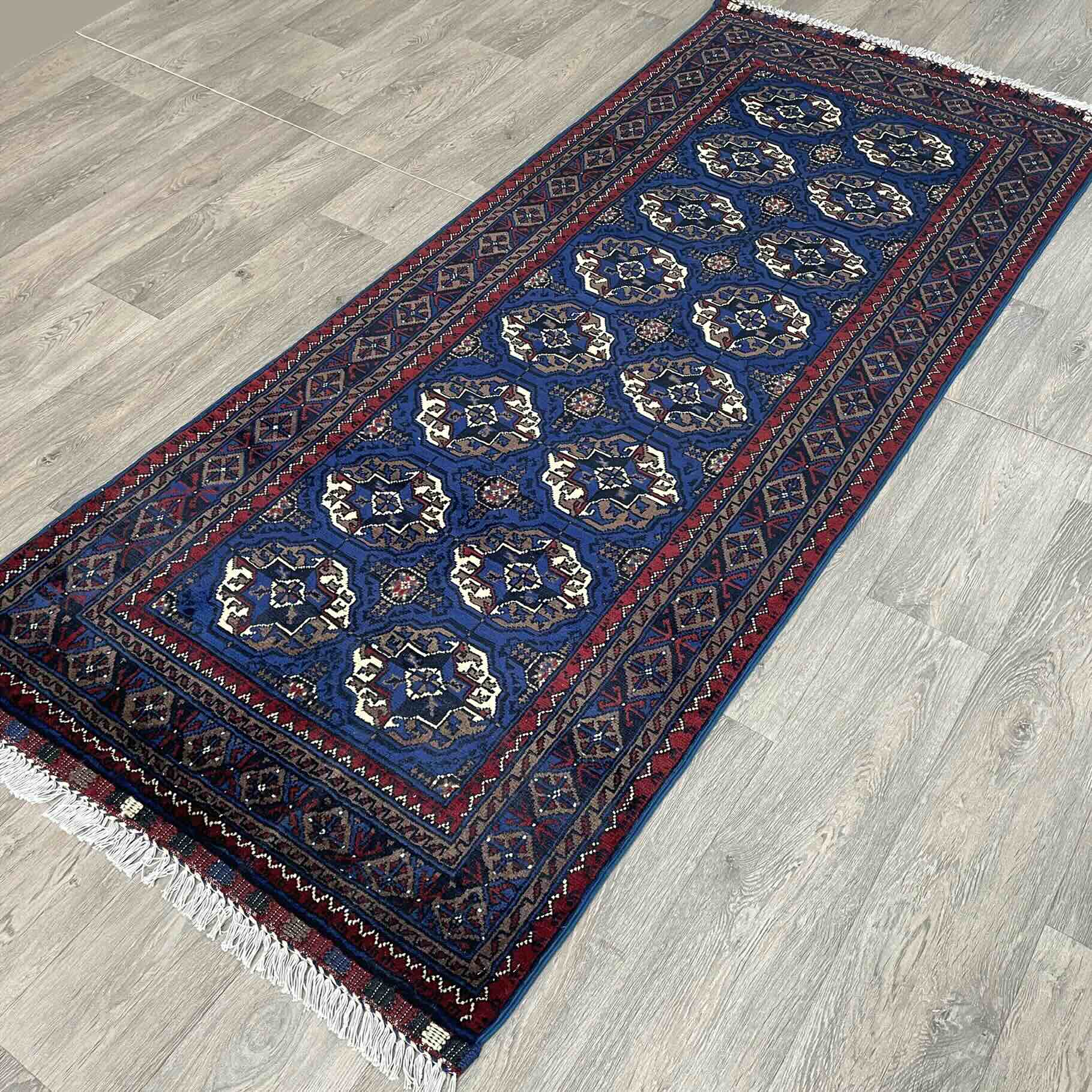Fine Turkmen Tekke Runner (Merino Wool)