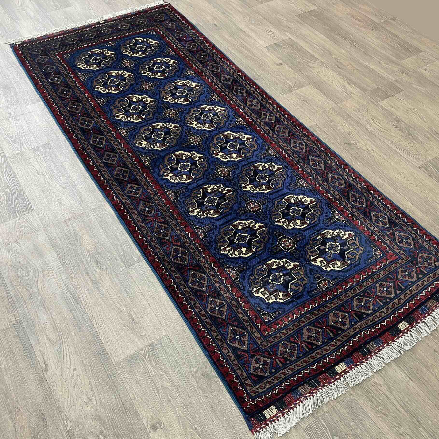 Fine Turkmen Tekke Runner (Merino Wool)