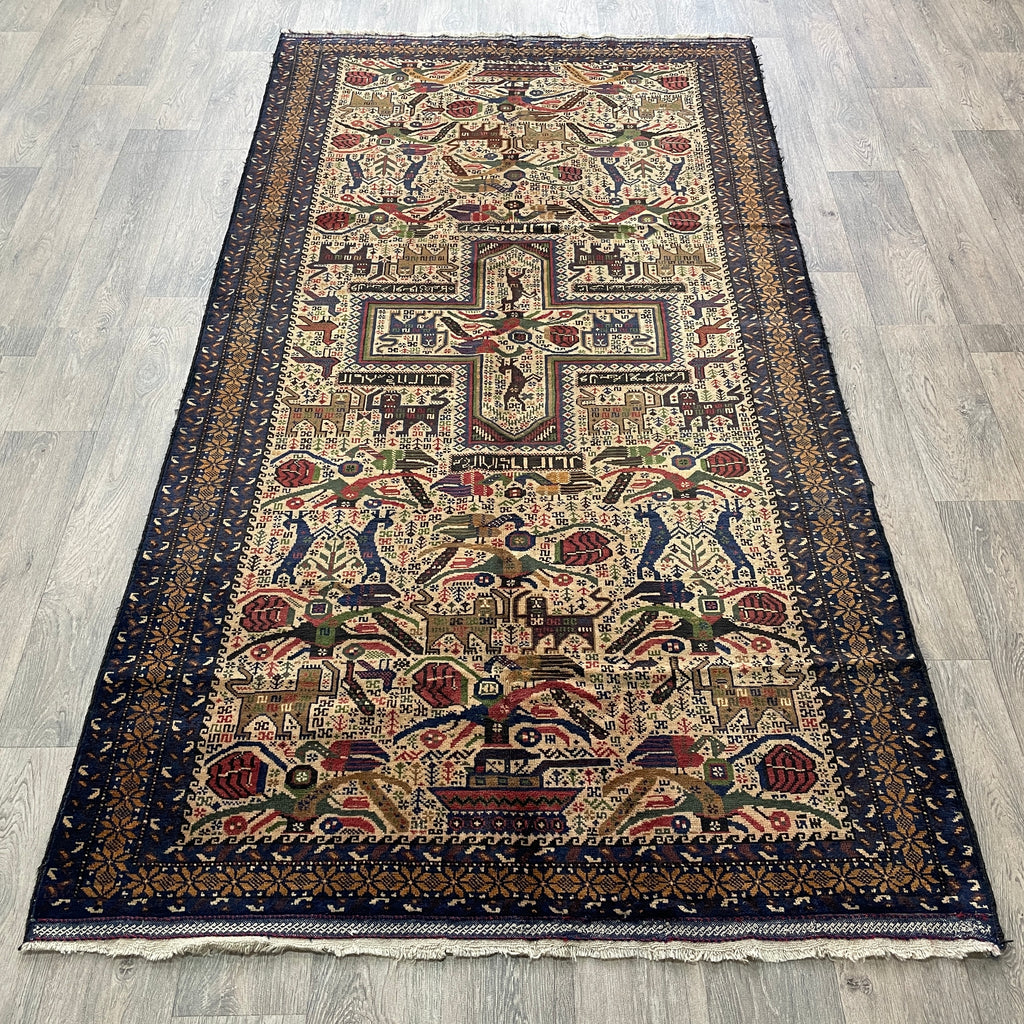 Old Persian Gabbeh Rug c. 1980