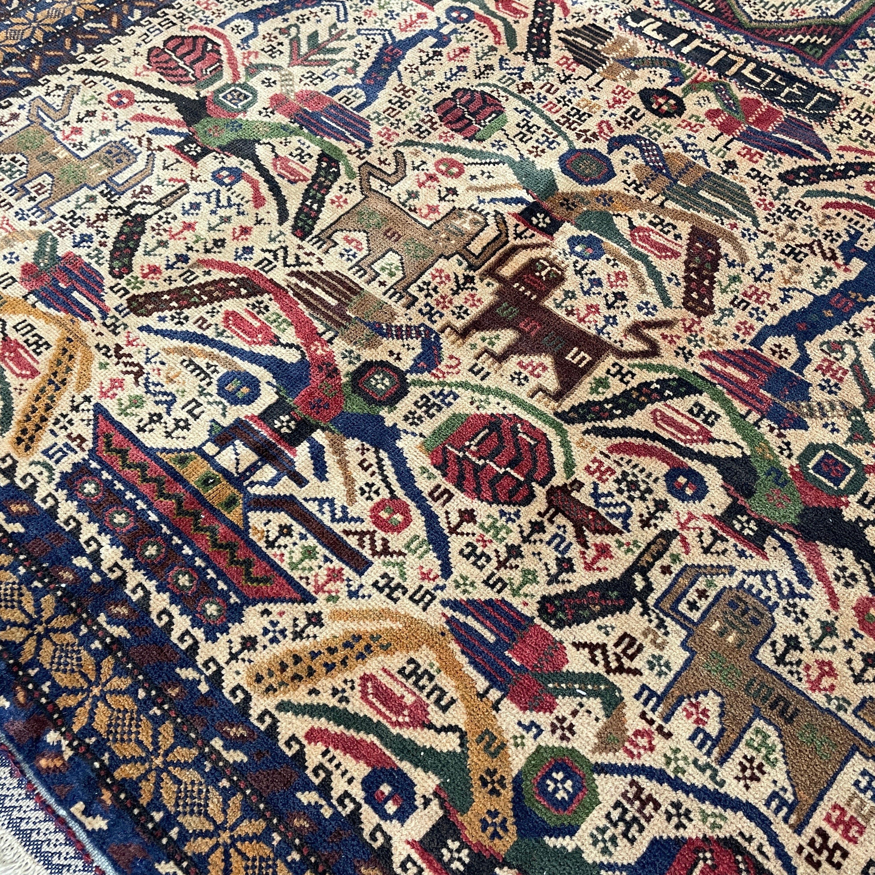 Old Persian Gabbeh Rug c. 1980