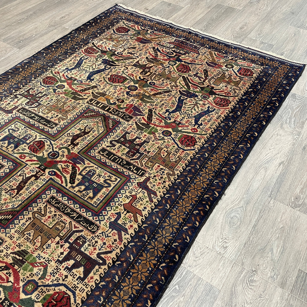 Old Persian Gabbeh Rug c. 1980