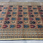 Afghan Ziegler Rug 'Tray of Flowers' (Merino Wool)