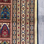 Afghan Ziegler Rug 'Tray of Flowers' (Merino Wool)