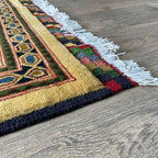 Afghan Ziegler Rug 'Tray of Flowers' (Merino Wool)