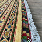 Afghan Ziegler Rug 'Tray of Flowers' (Merino Wool)