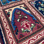 Afghan Ziegler Rug 'Tray of Flowers' (Merino Wool)