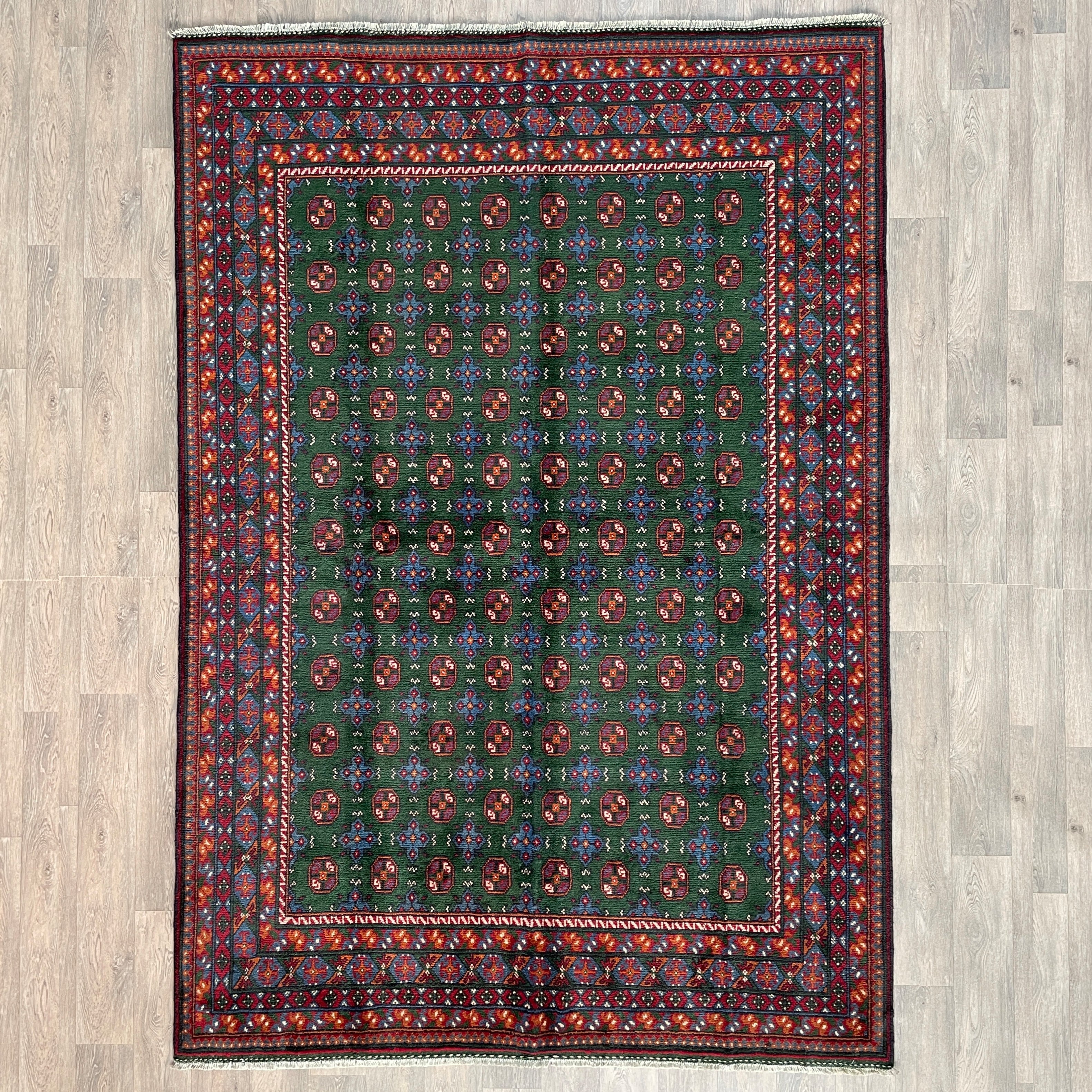 Afghan Aqcha Rug 'Mawri Gul'
