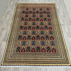 Afghan Ziegler Rug 'Tray of Flowers' (Merino Wool)