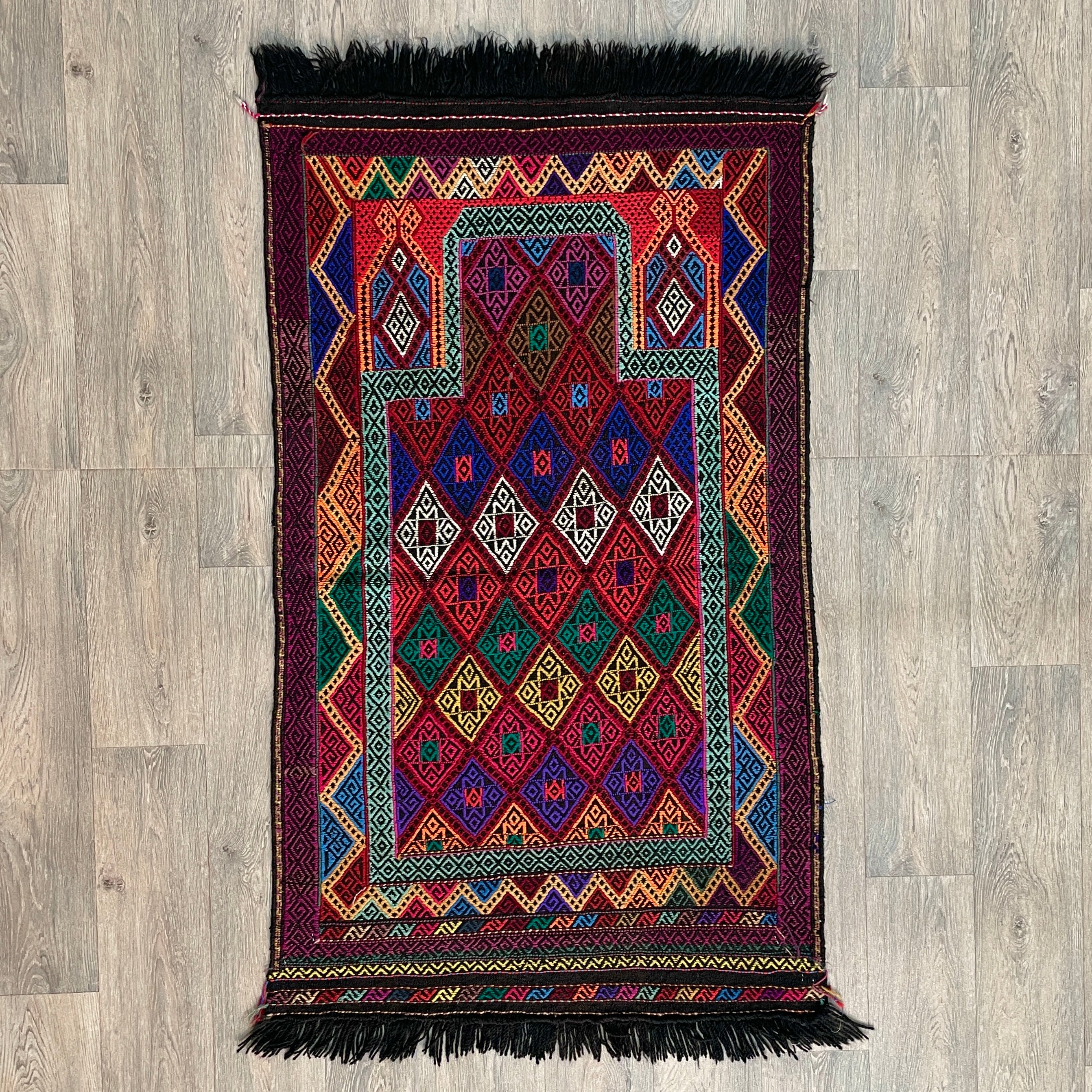 Afghan Soumak Kilim Rug