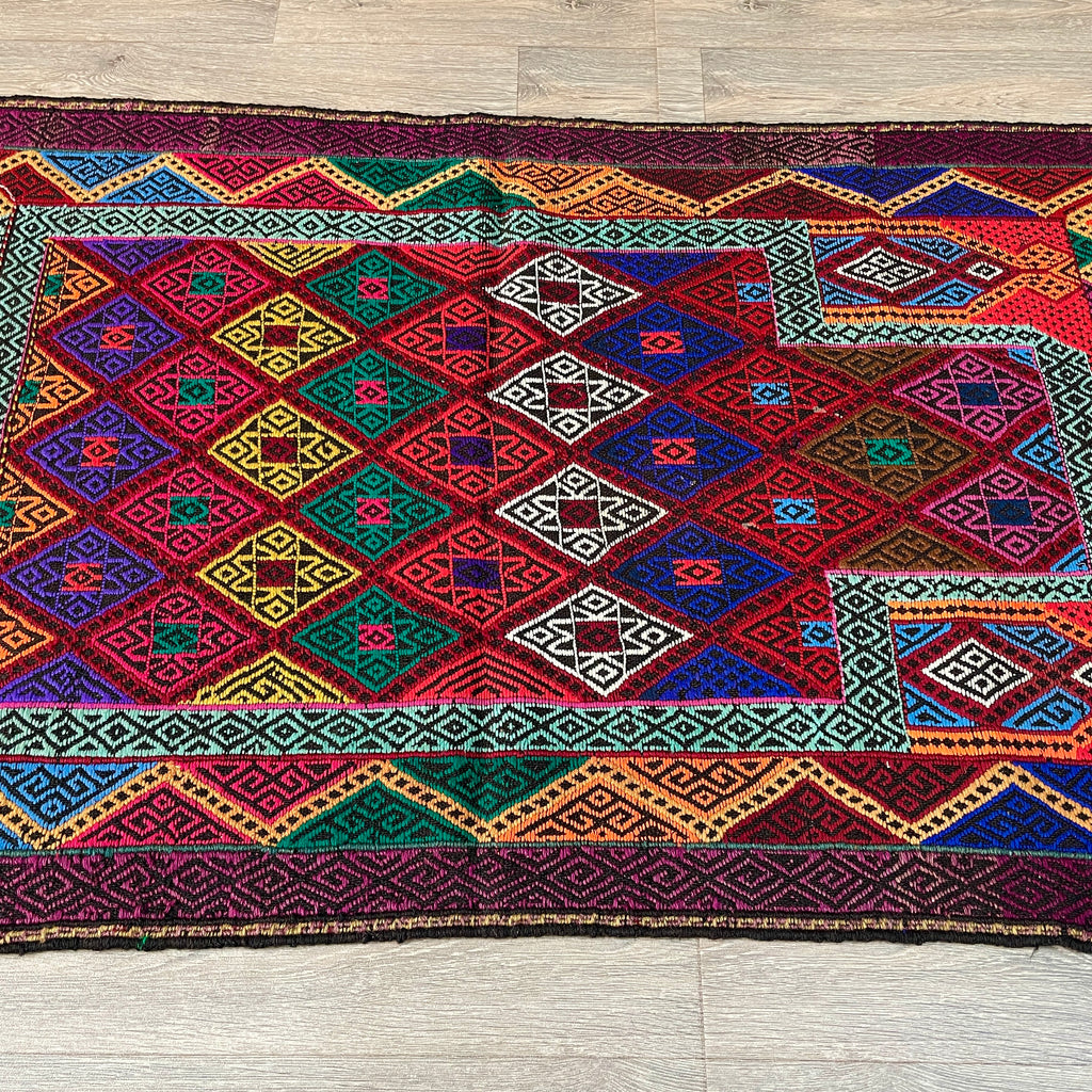 Afghan Soumak Kilim Rug