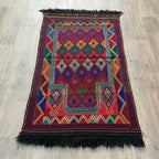Afghan Soumak Kilim Rug