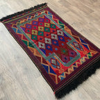 Afghan Soumak Kilim Rug