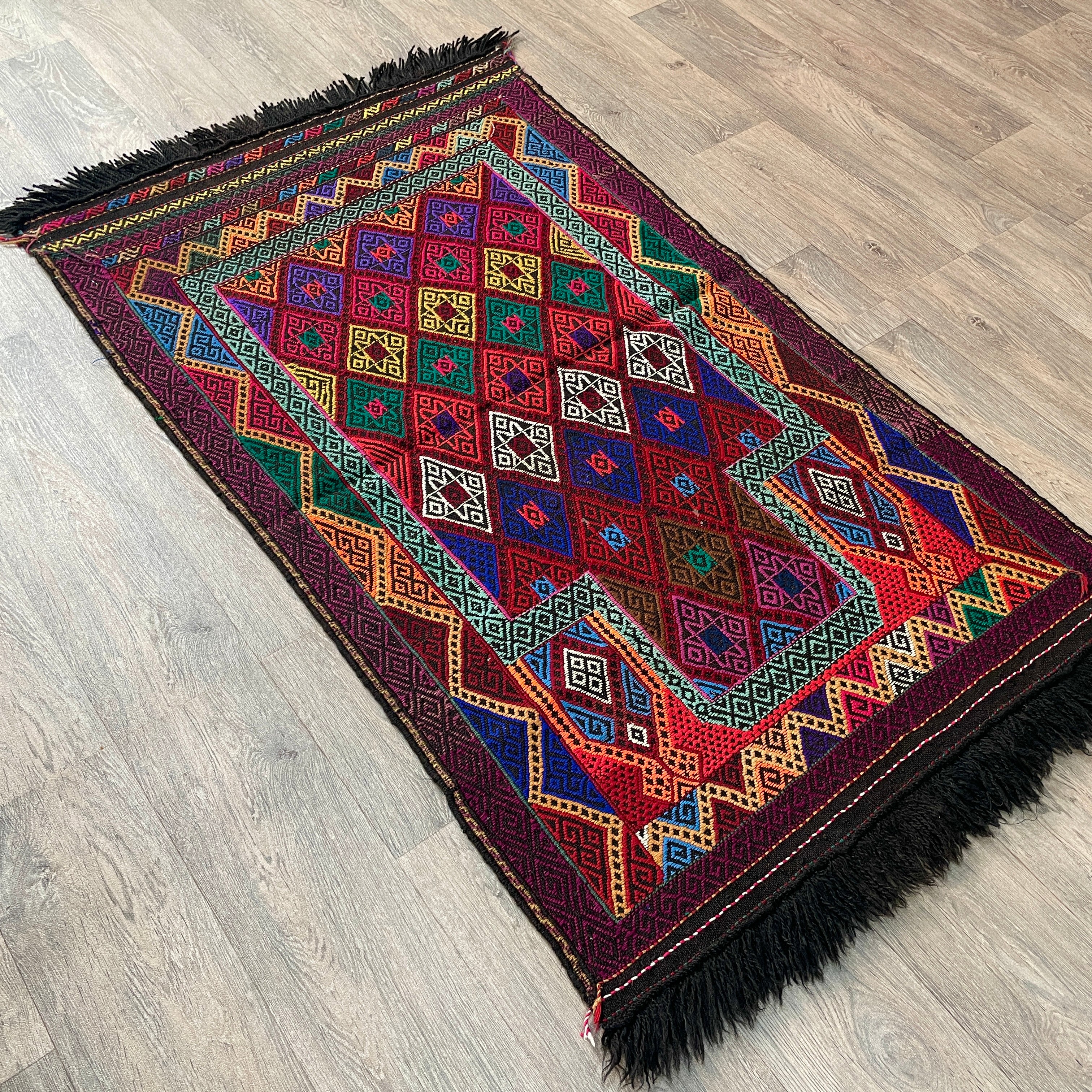 Afghan Soumak Kilim Rug