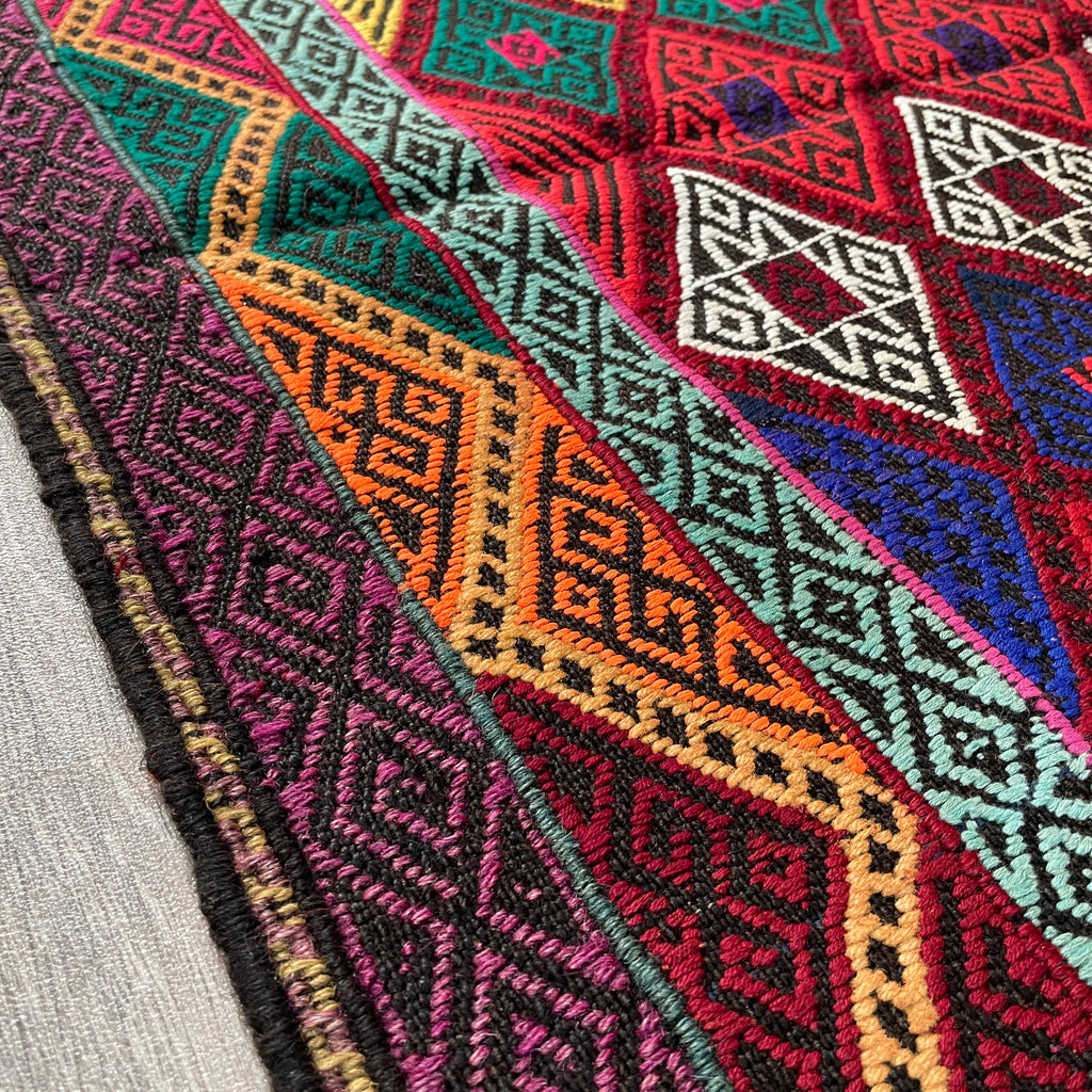 Afghan Soumak Kilim Rug