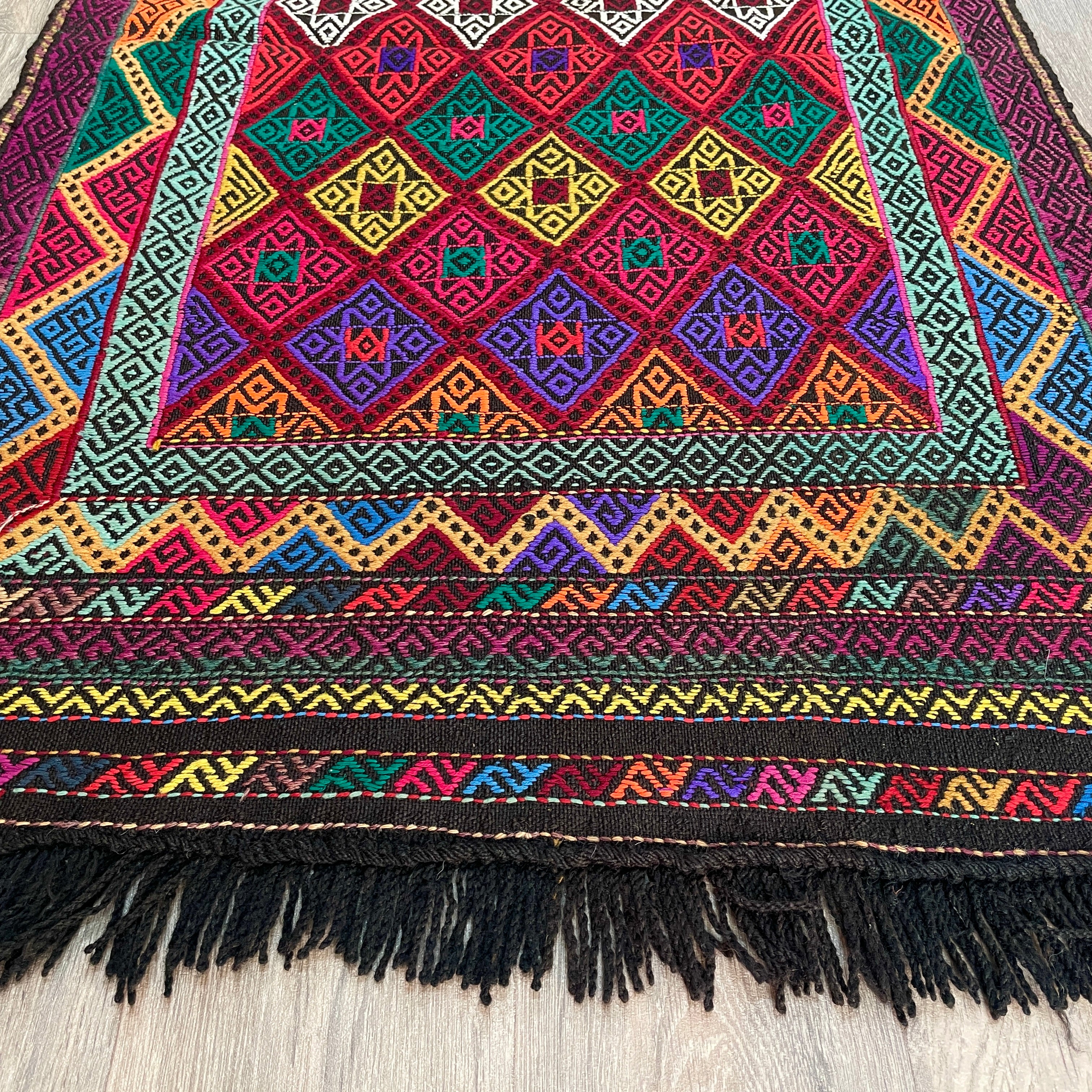 Afghan Soumak Kilim Rug