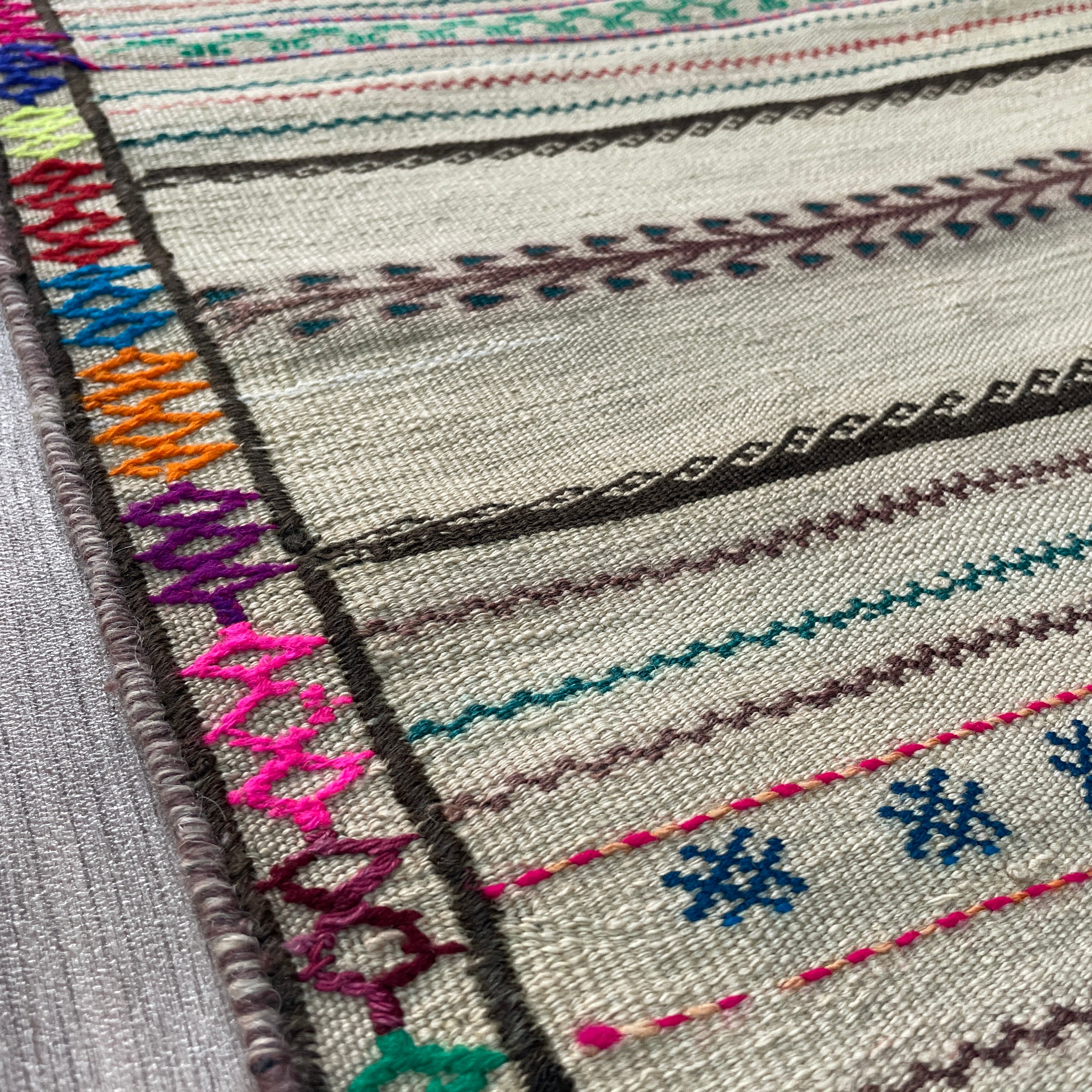 Afghan Soumak Kilim Runner