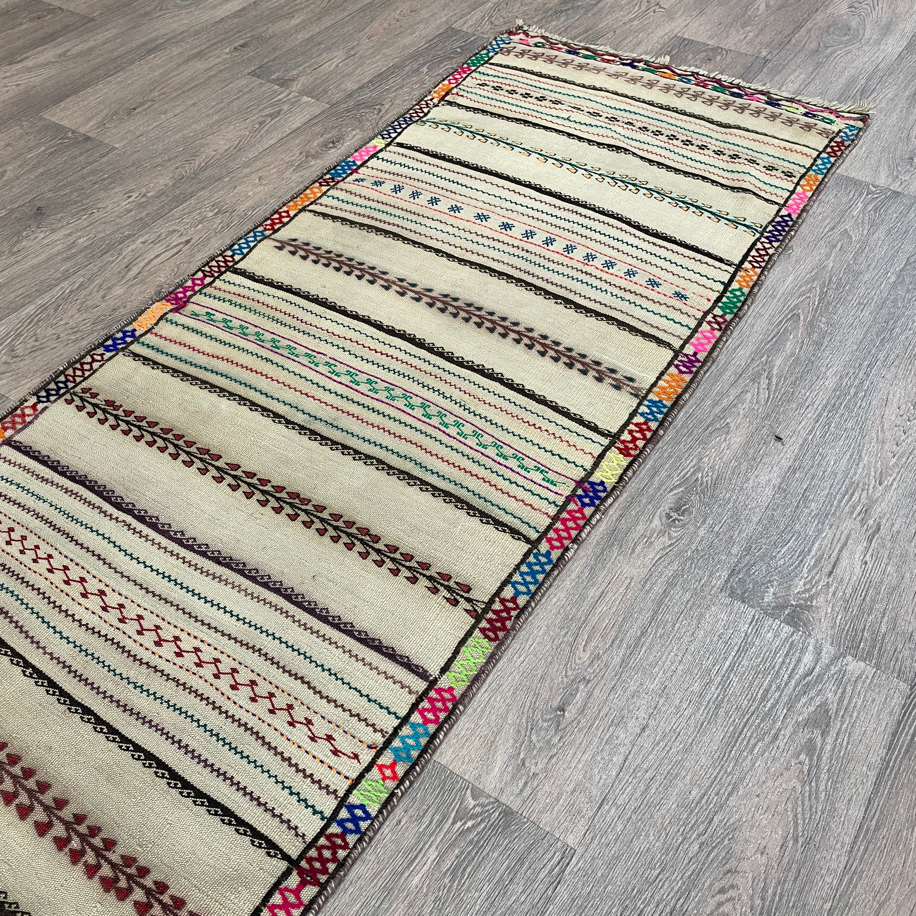 Afghan Soumak Kilim Runner