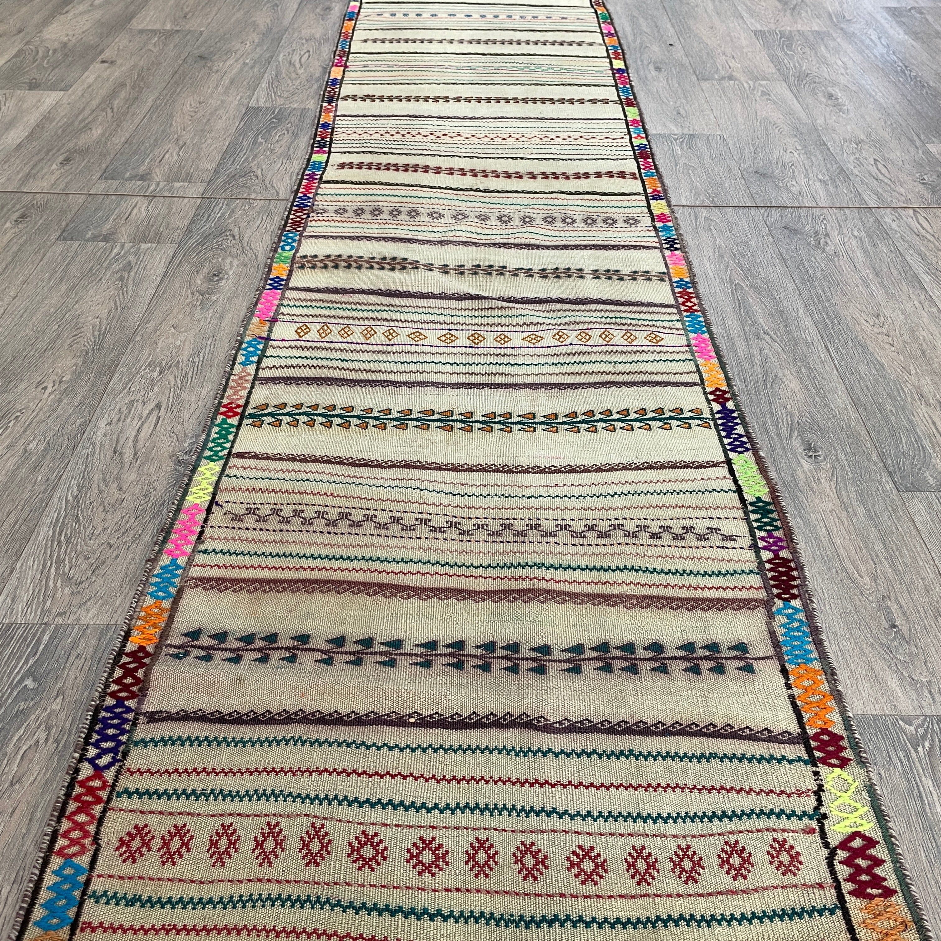 Afghan Soumak Kilim Runner