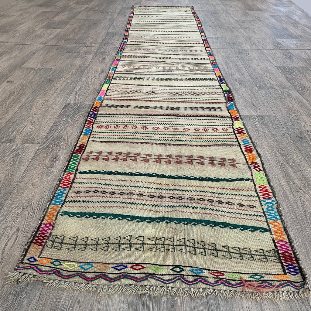 Afghan Soumak Kilim Runner