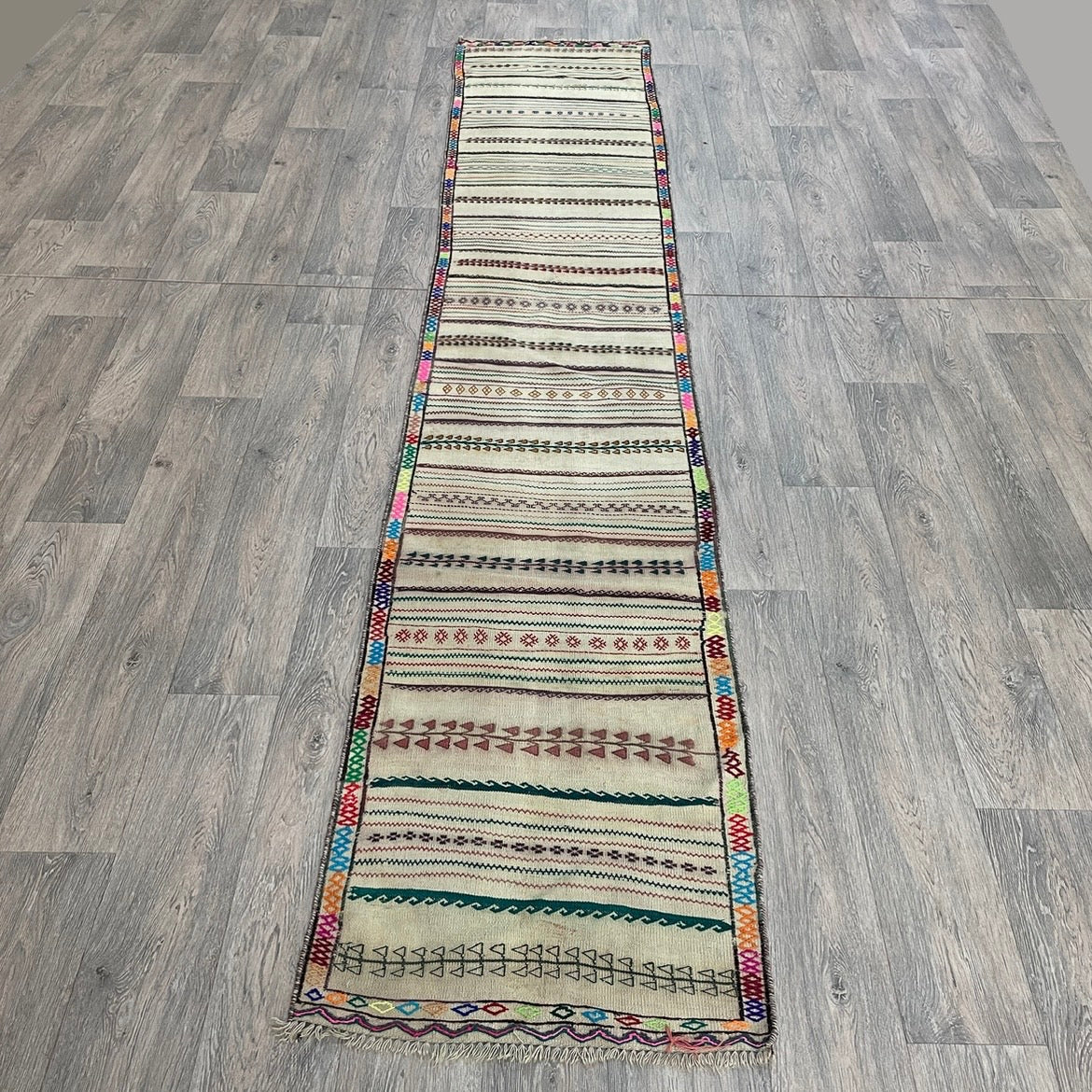 Afghan Soumak Kilim Runner