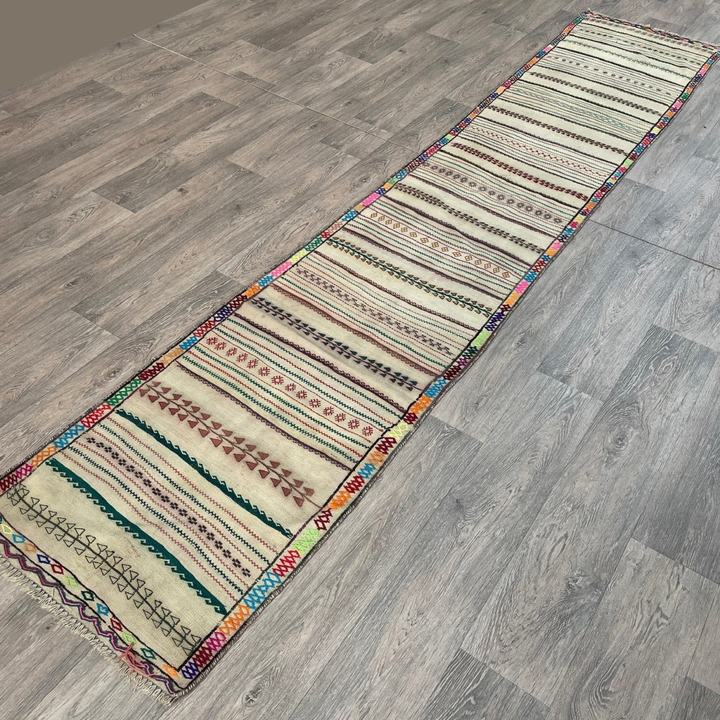 Afghan Soumak Kilim Runner